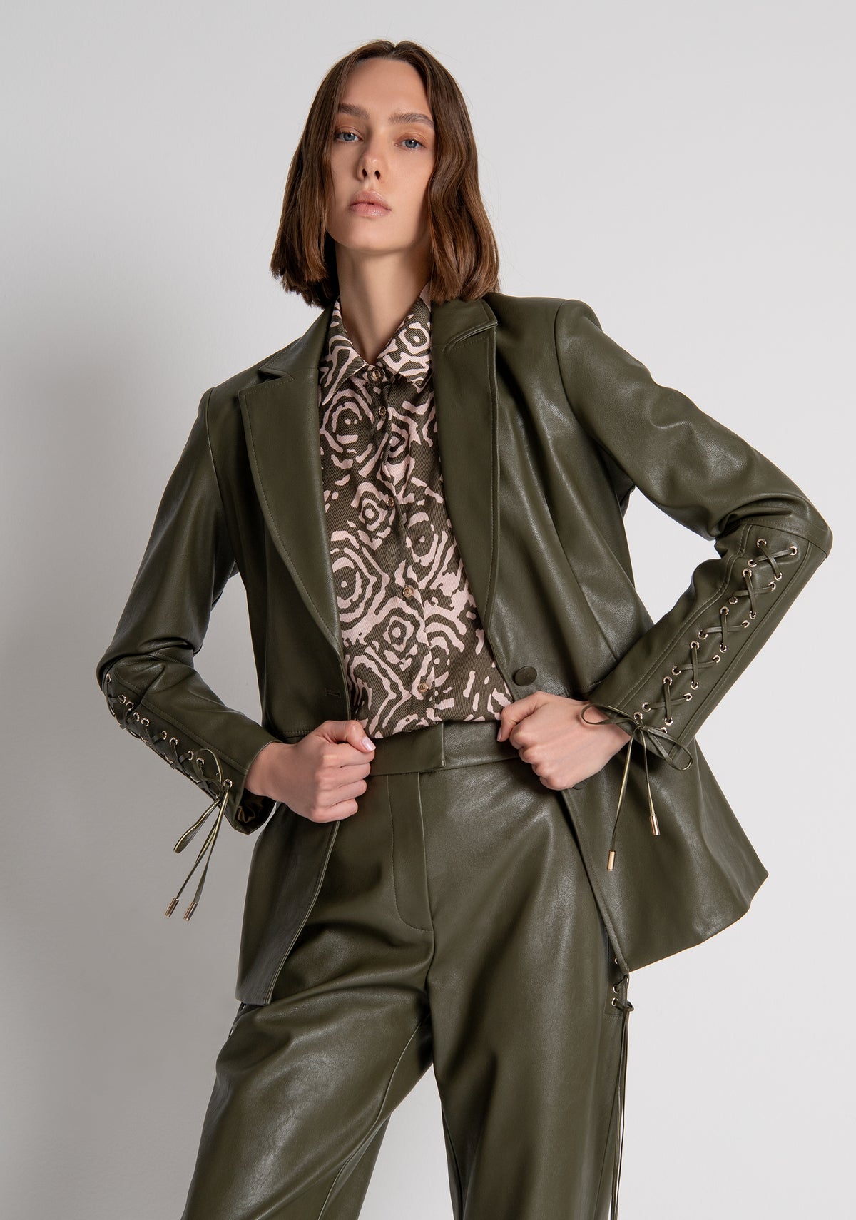 Blazer jacket regular fit single breasted made in fake fur Fracomina FS26WJ2001P45601-813