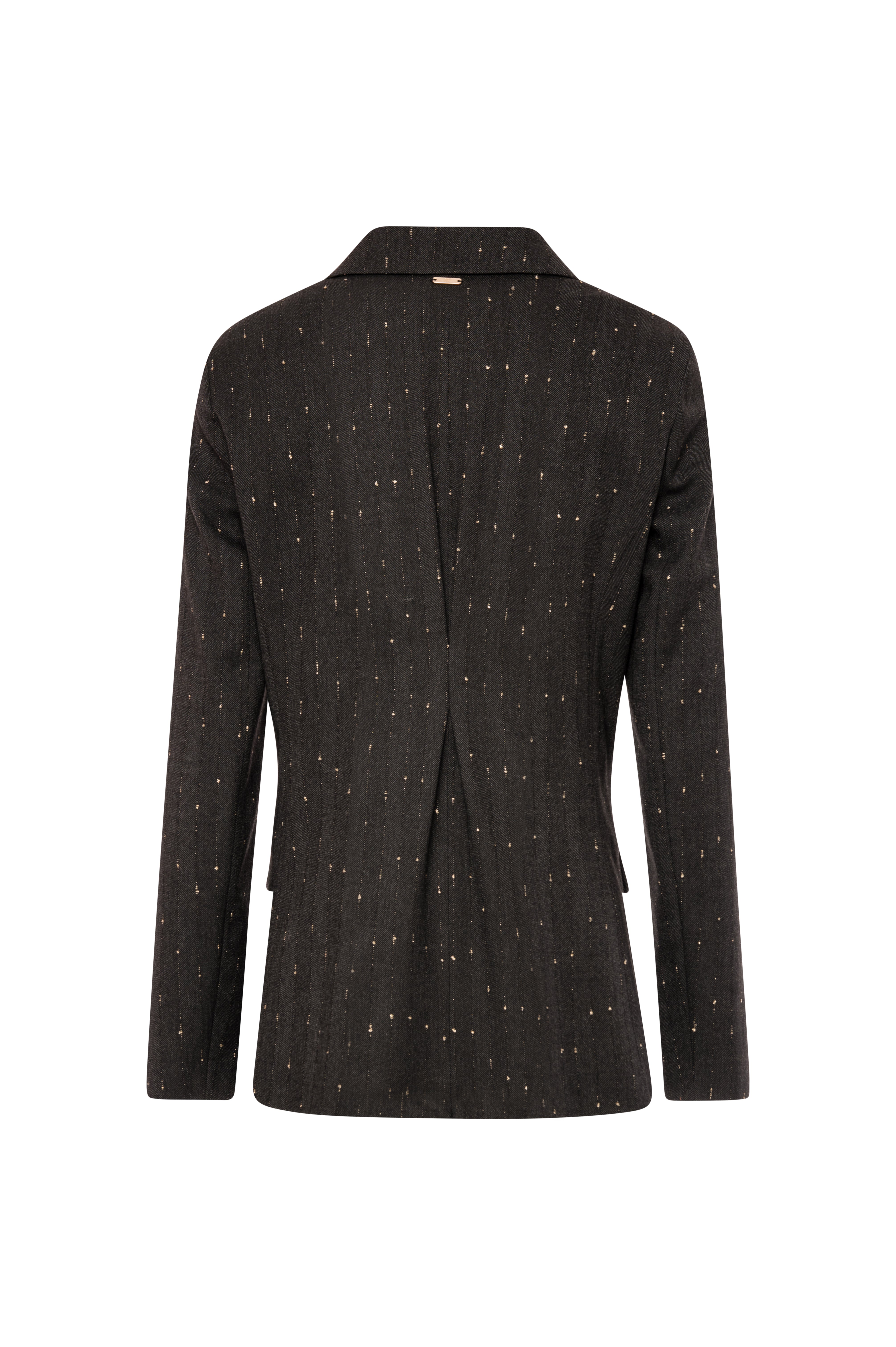 Blazer jacket regular fit double breasted made in pinstriped fabric Fracomina FS26WJ3006W726Q7-K01-2