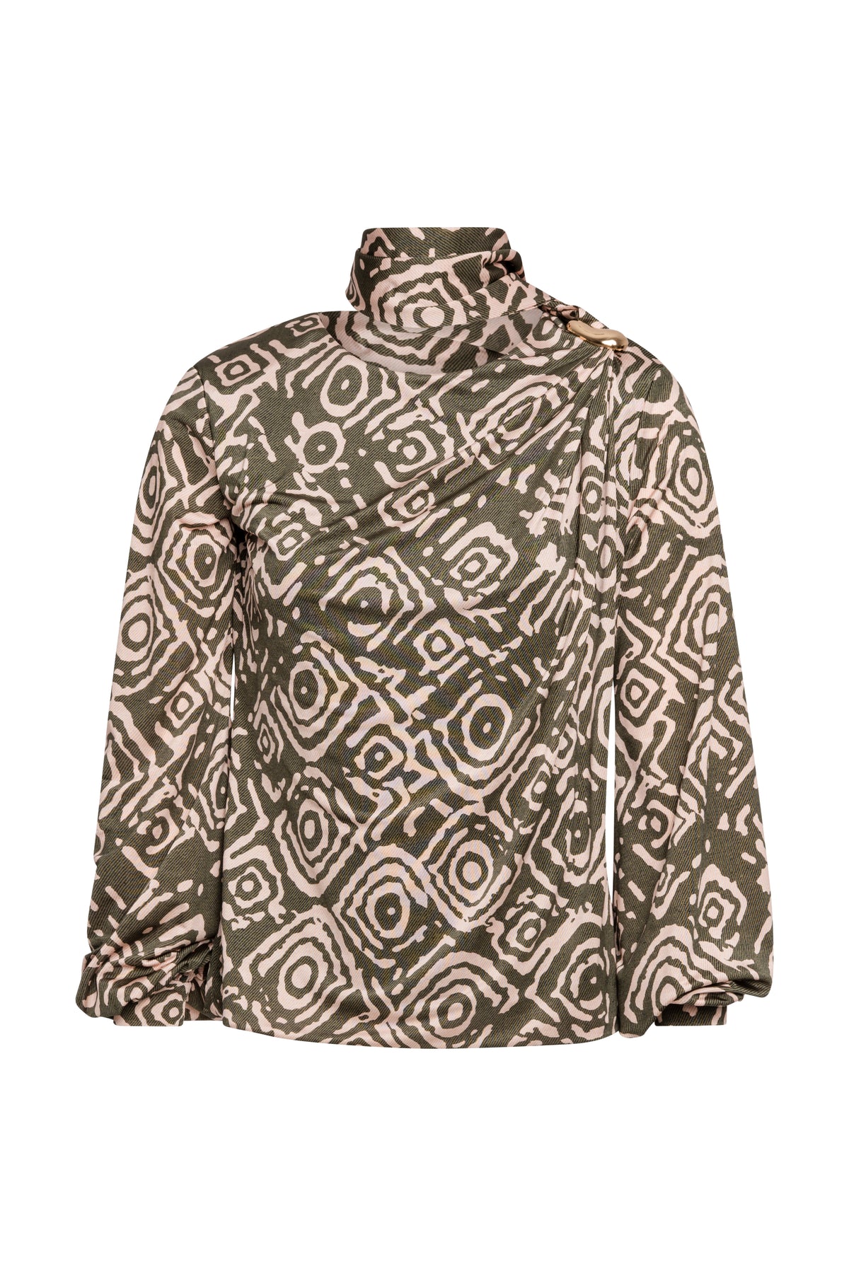 Blouse regular fit with geometrical pattern Fracomina FS26WT1006W798Y8-KM2-1