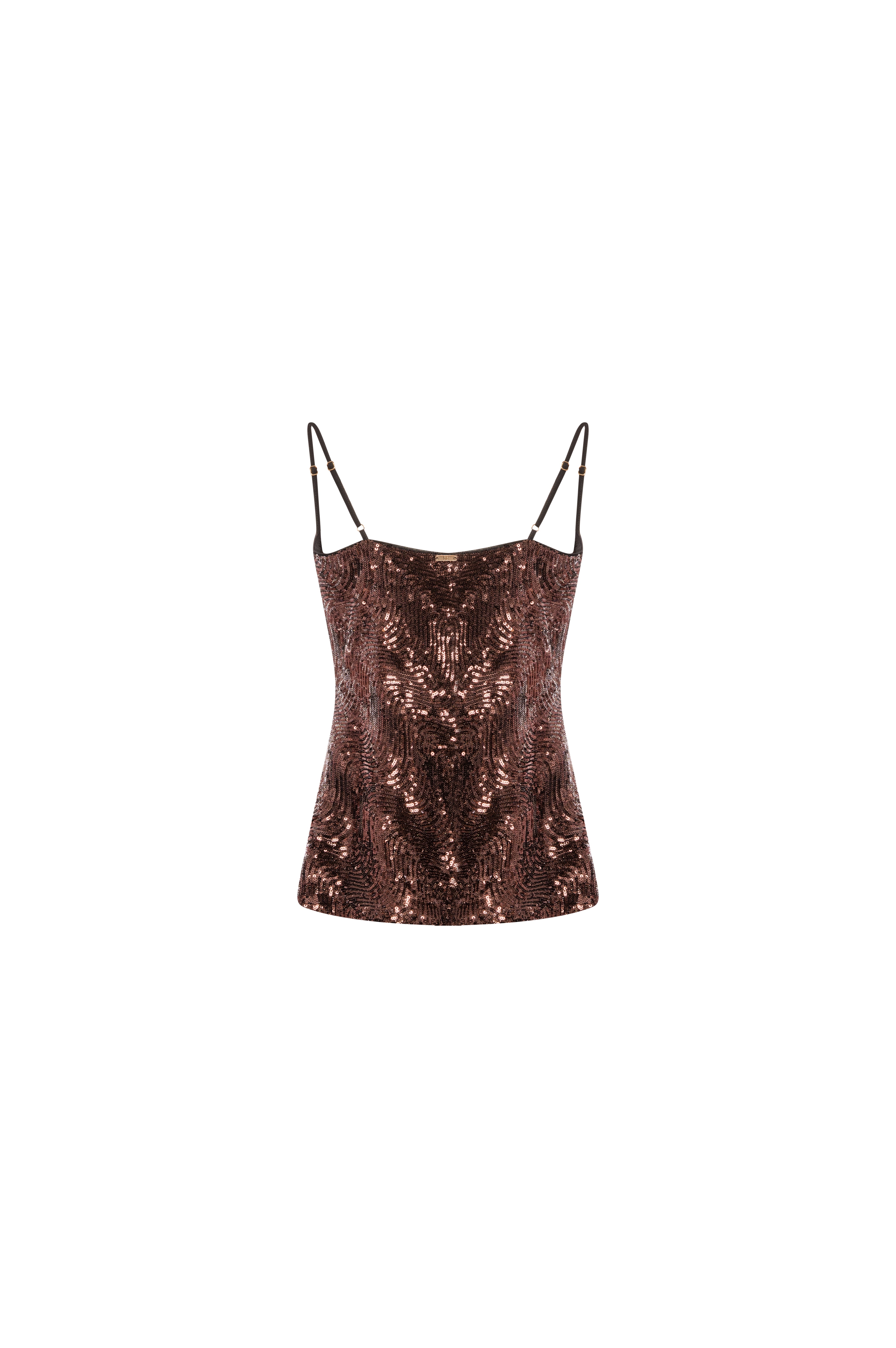 Tank top made in fabric with sequins Fracomina FS26WT2002W53601-K06-2
