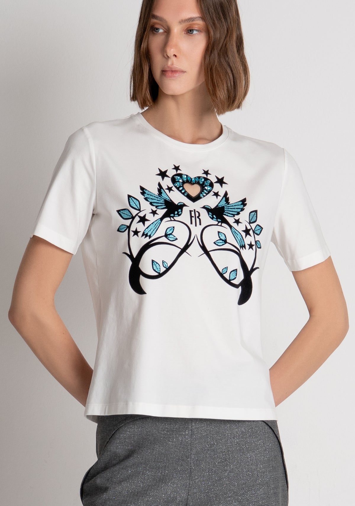 T-shirt regular fit made in stretch cotton jersey Fracomina FS26WT3002J401N5-278-2