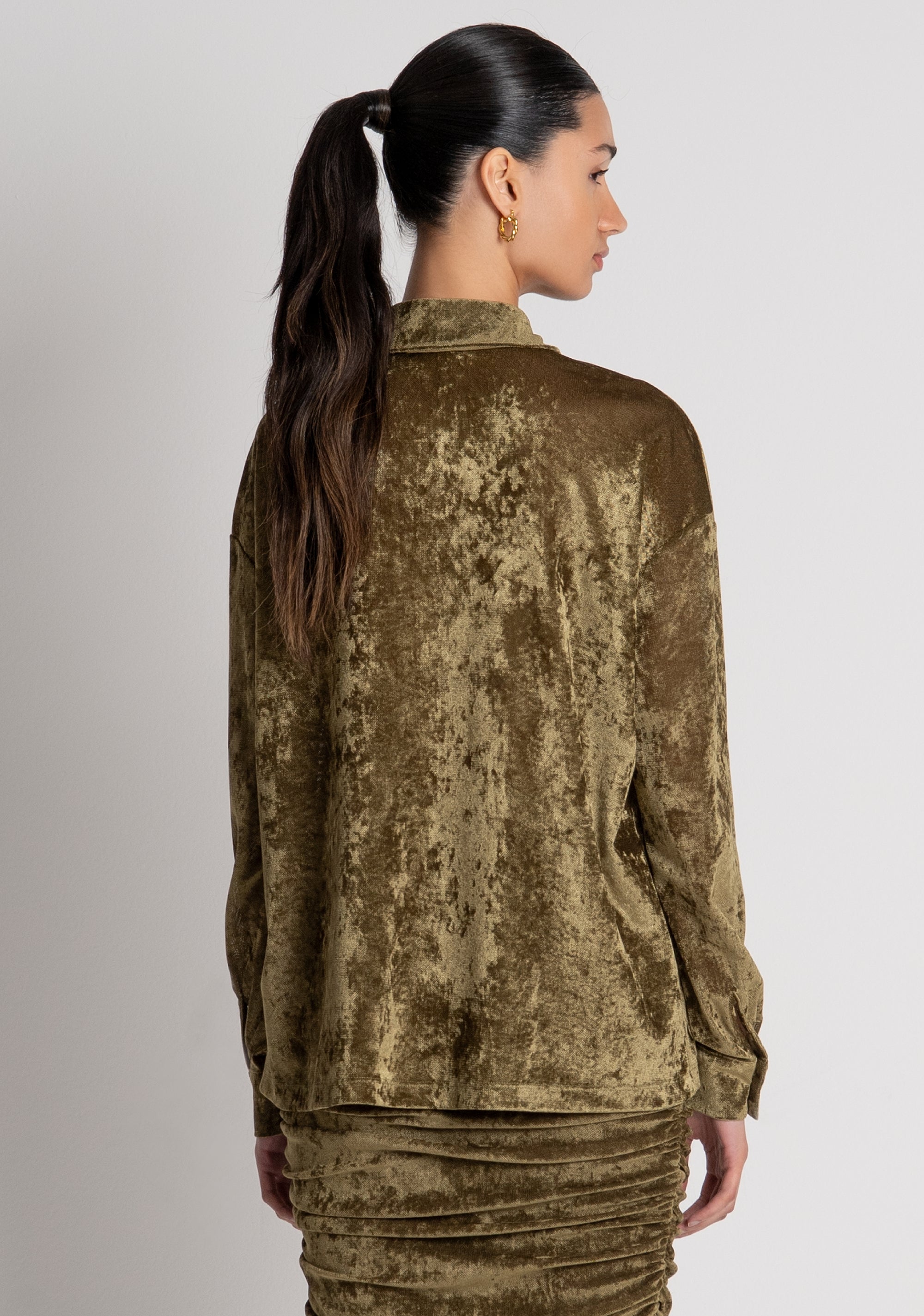 Shirt regular fit made in velvet Fracomina FS26WT6002W597Q5-813-4