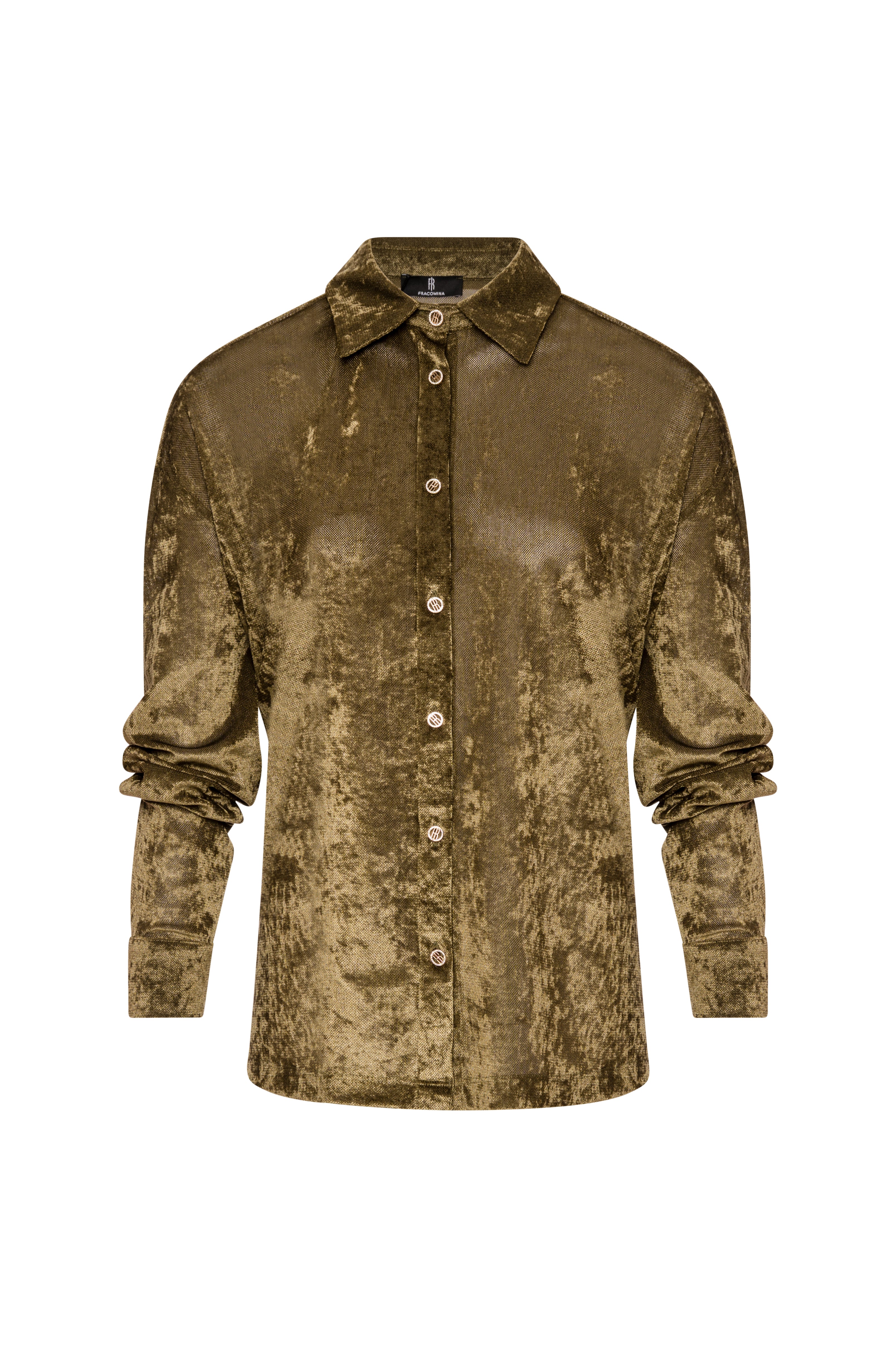 Shirt regular fit made in velvet Fracomina FS26WT6002W597Q5-K66-1