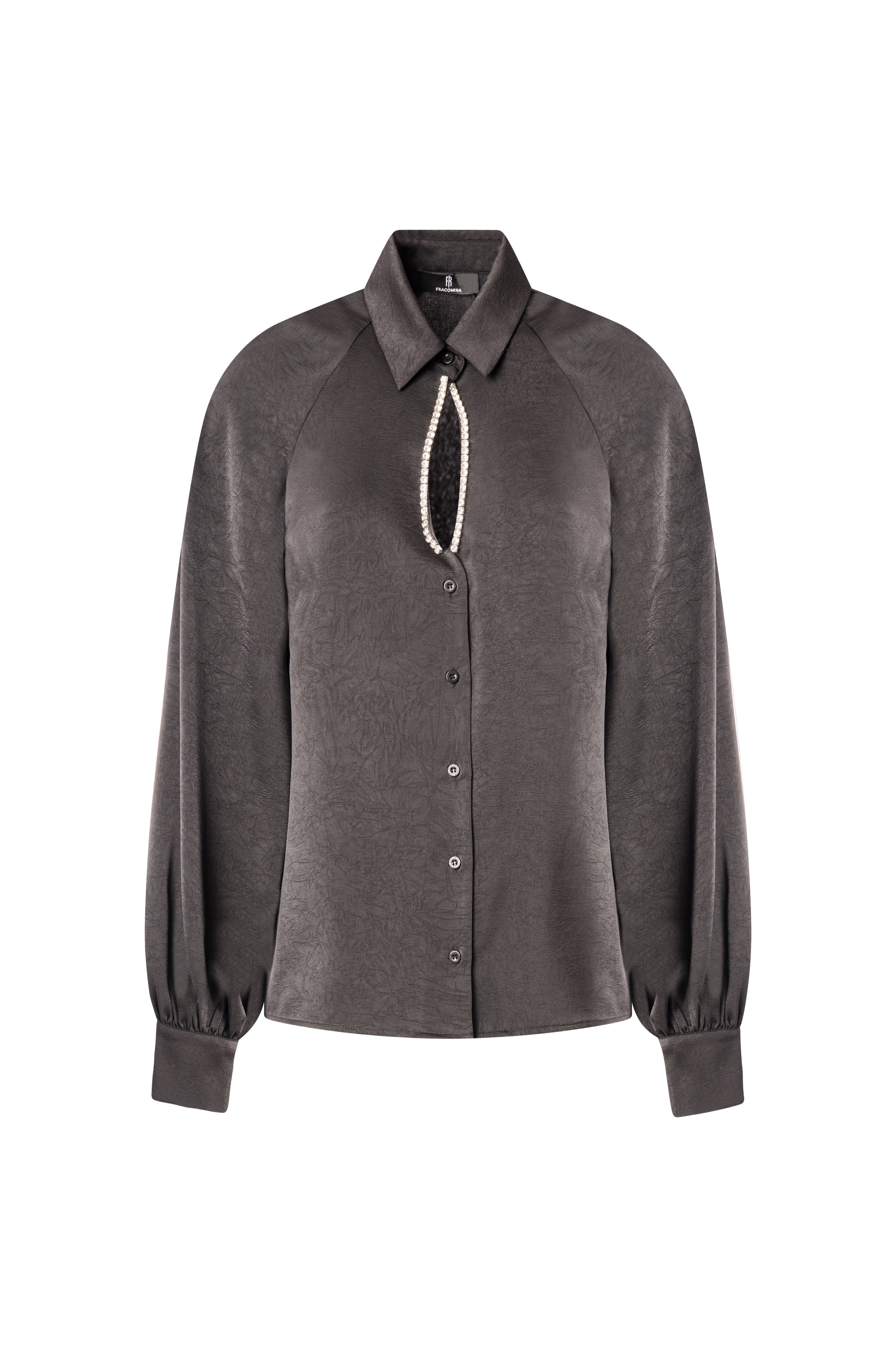 Shirt regular fit made in satin Fracomina FS26WT6008W86201-K01-1