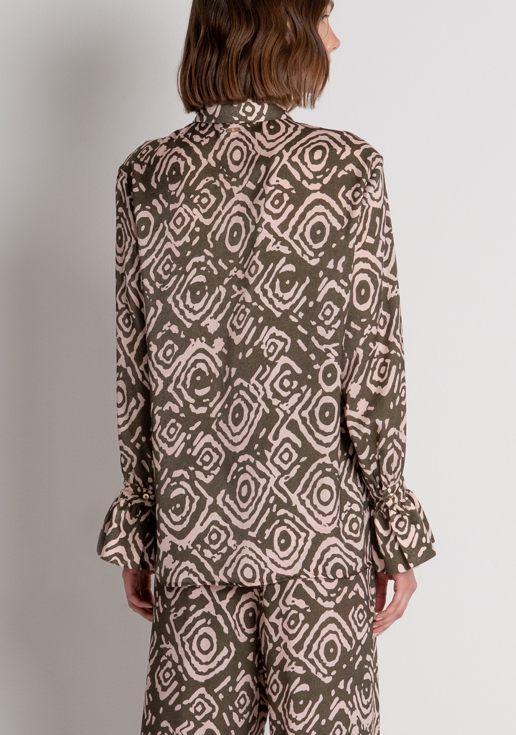 Shirt regular fit with geometrical pattern Fracomina FS26WT6012W411Y8-P15-4
