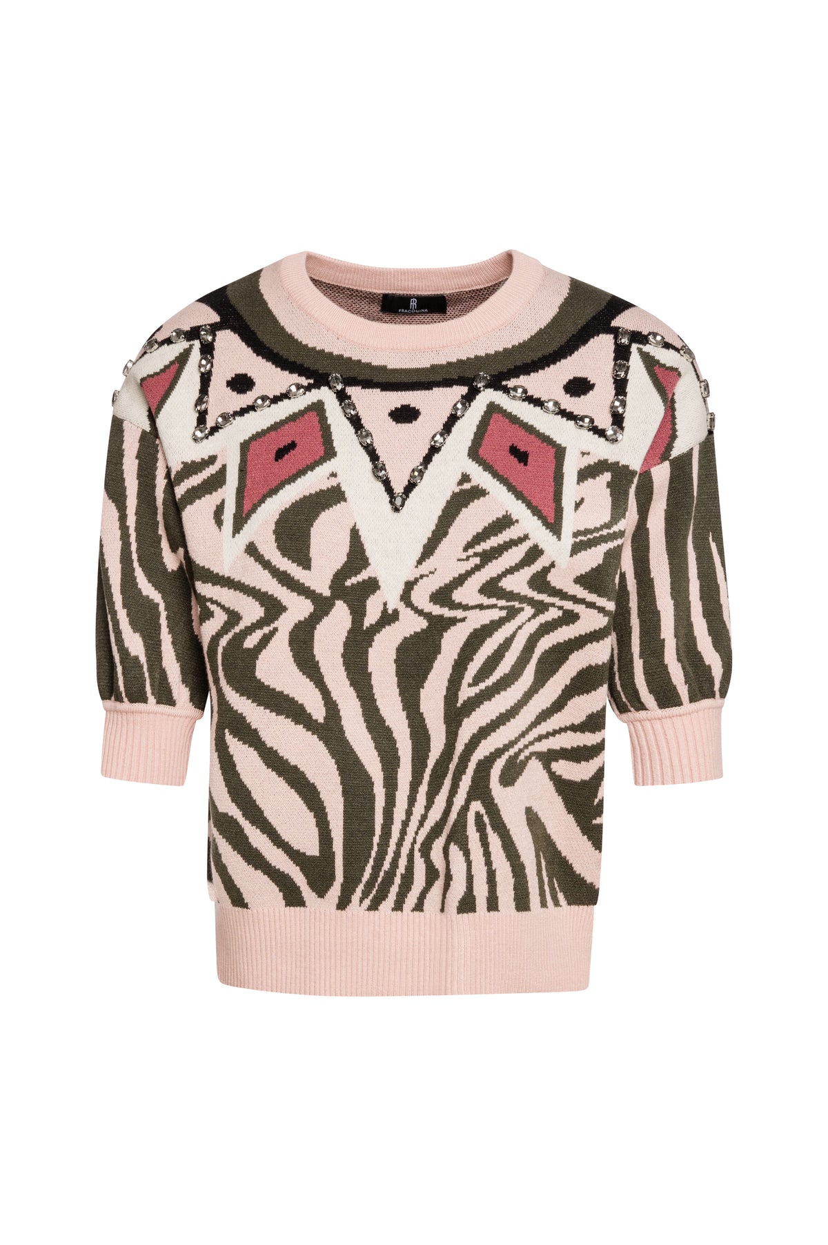 Knitwear regular fit with animalier jacquard effect Fracomina FS26WT7003K504F8-K37-1