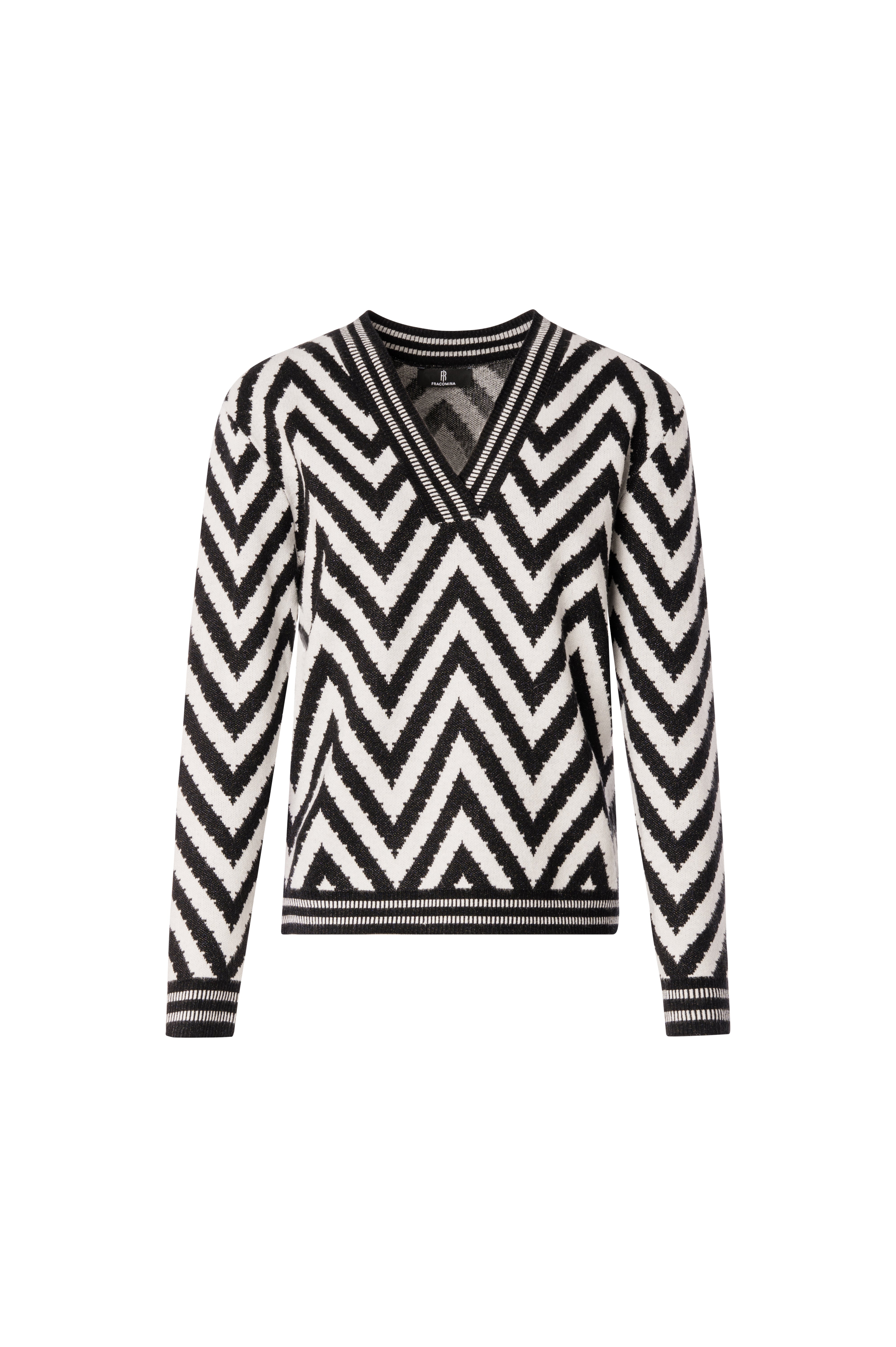 Knitwear regular fit with flowery jacquard effect Fracomina FS26WT7014K502F8-KE1-1