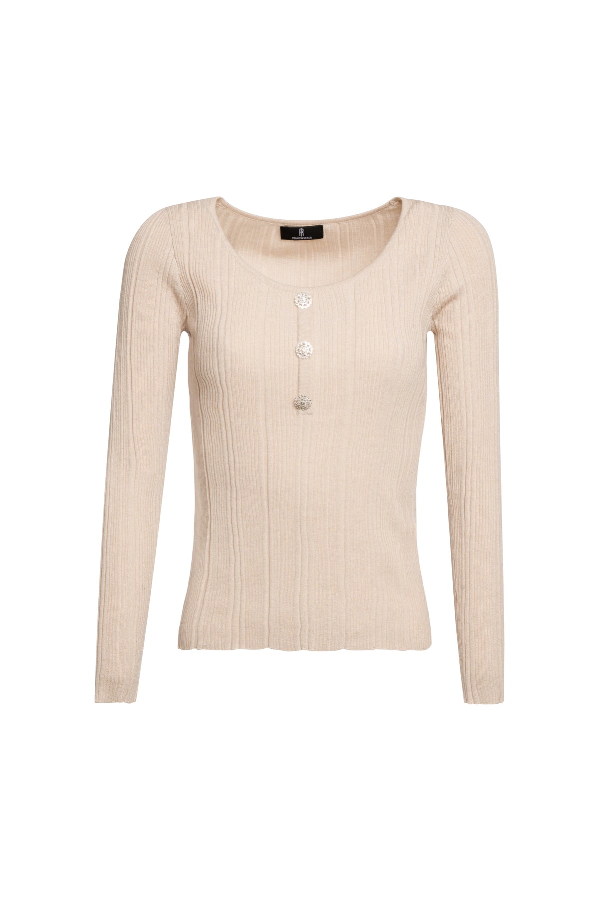 Knitwear slim fit with ribs Fracomina FS26WT7021K492Q7-K33-1