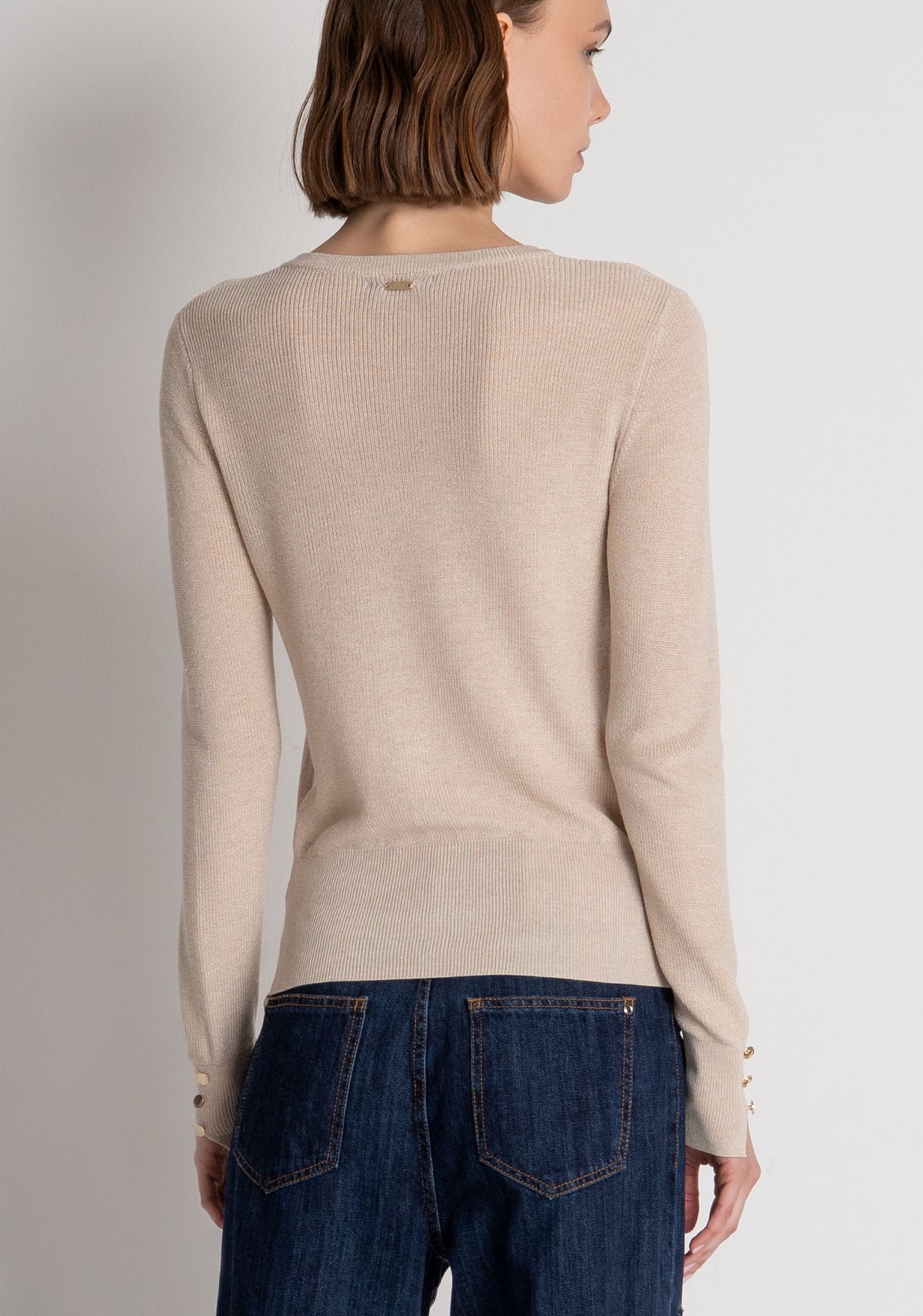 Knitwear regular fit with wool and lurex Fracomina FS26WT7022K492Q7-150-3