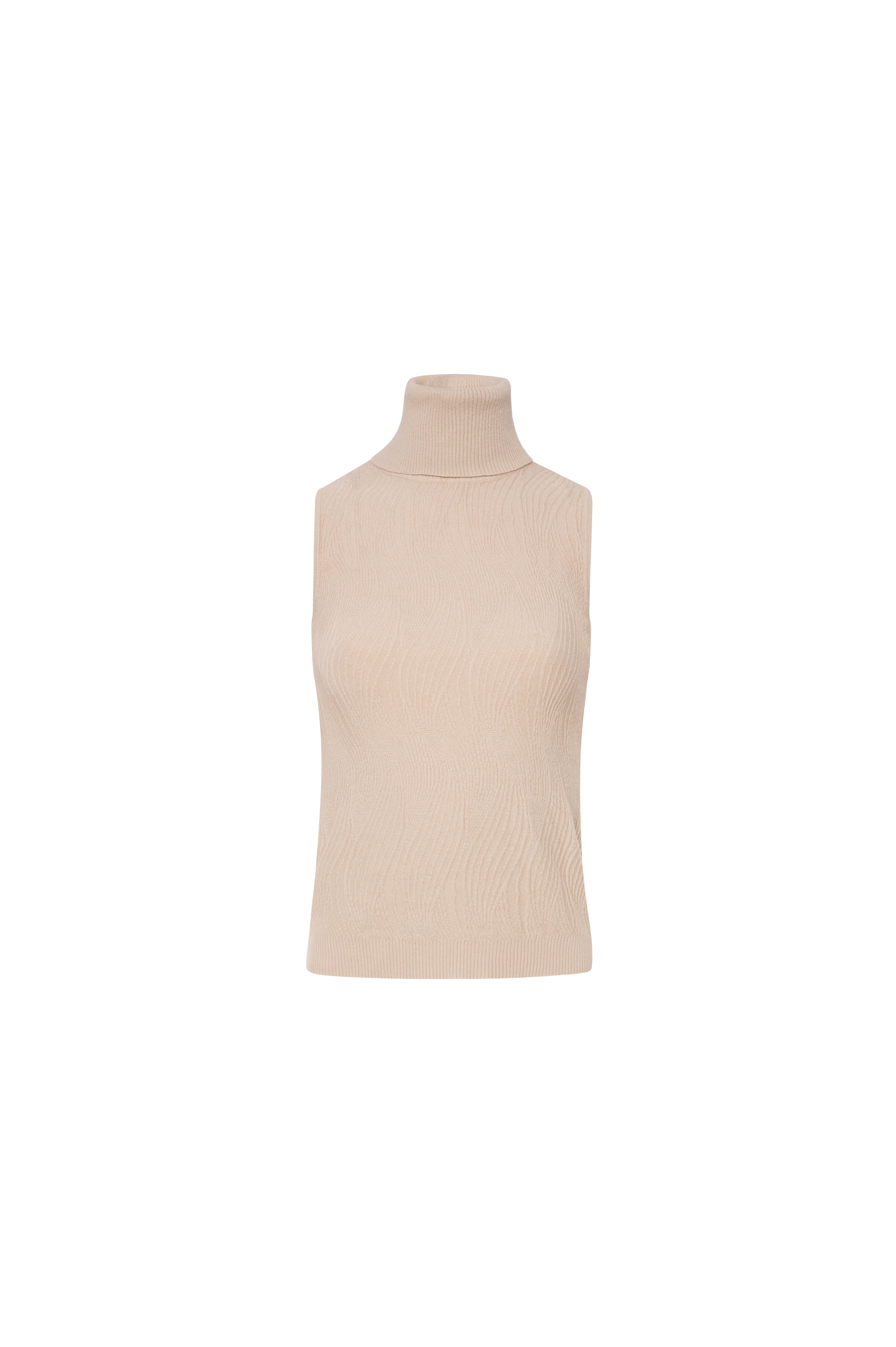 Sleeveless knitwear with jacquard effect Fracomina FS26WT7027K42001-K23-1