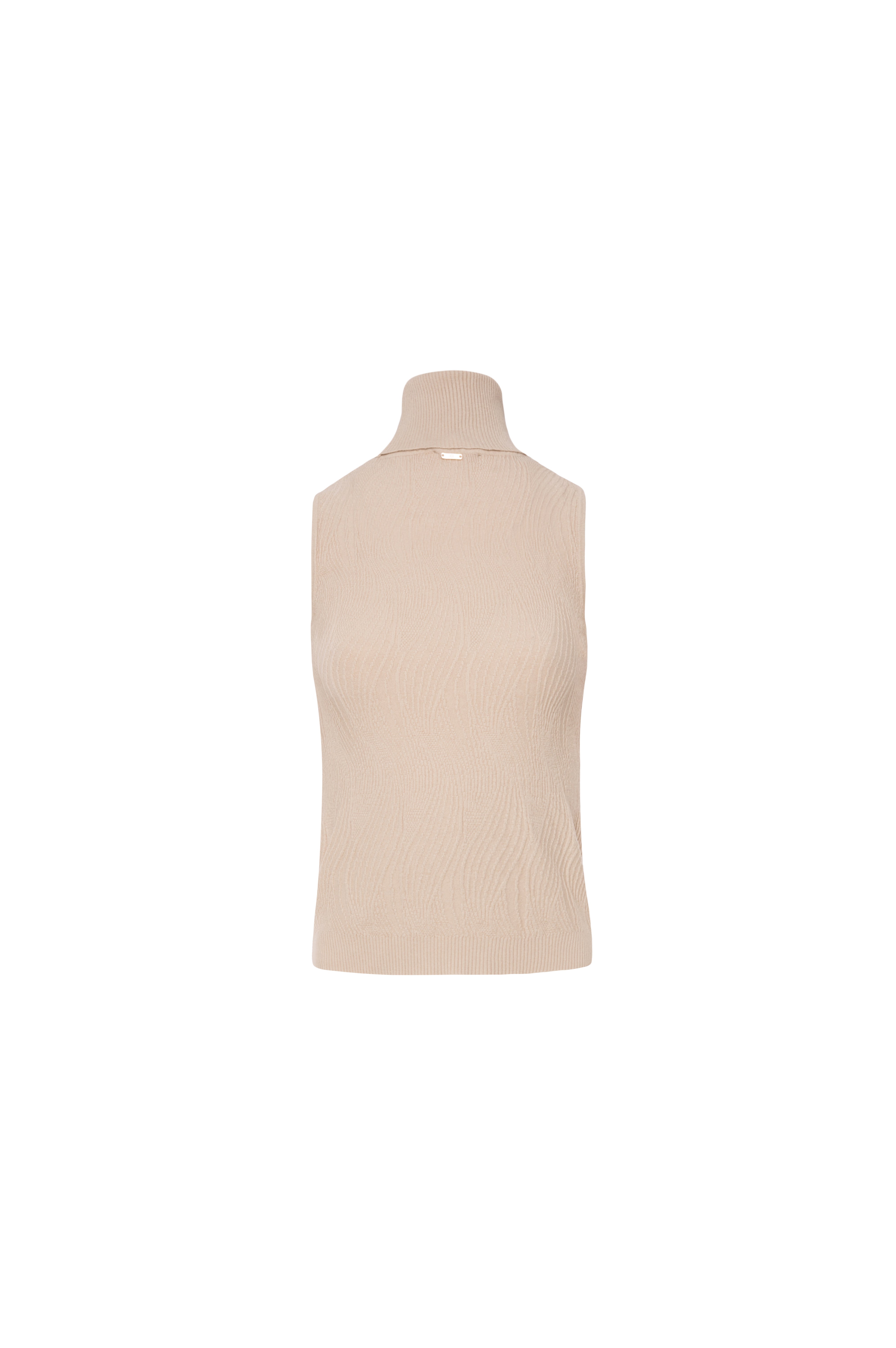 Sleeveless knitwear with jacquard effect Fracomina FS26WT7027K42001-K23-2