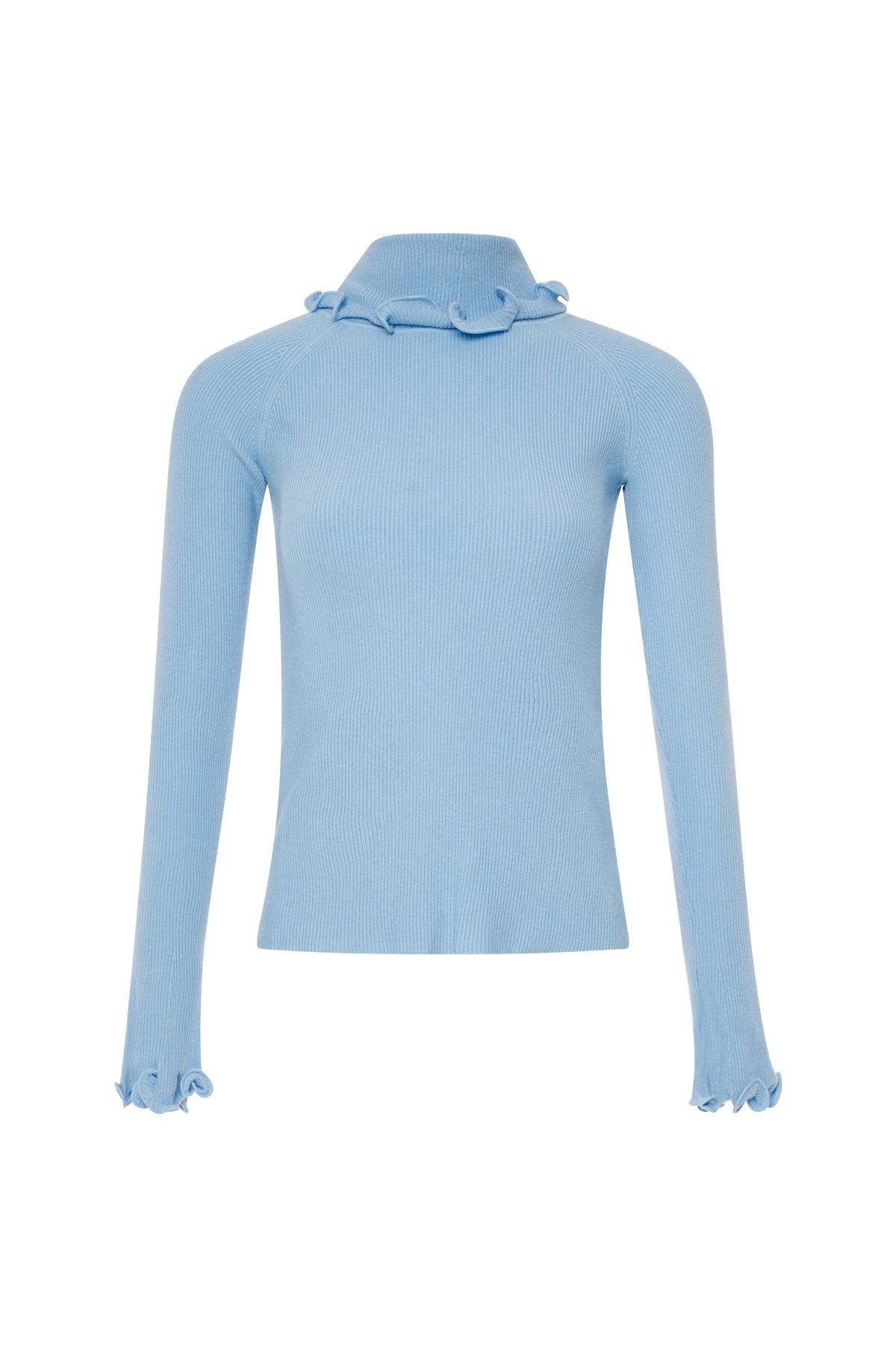 Knitwear slim fit with frills at the bottom Fracomina FS26WT7032K42001-KB1-2