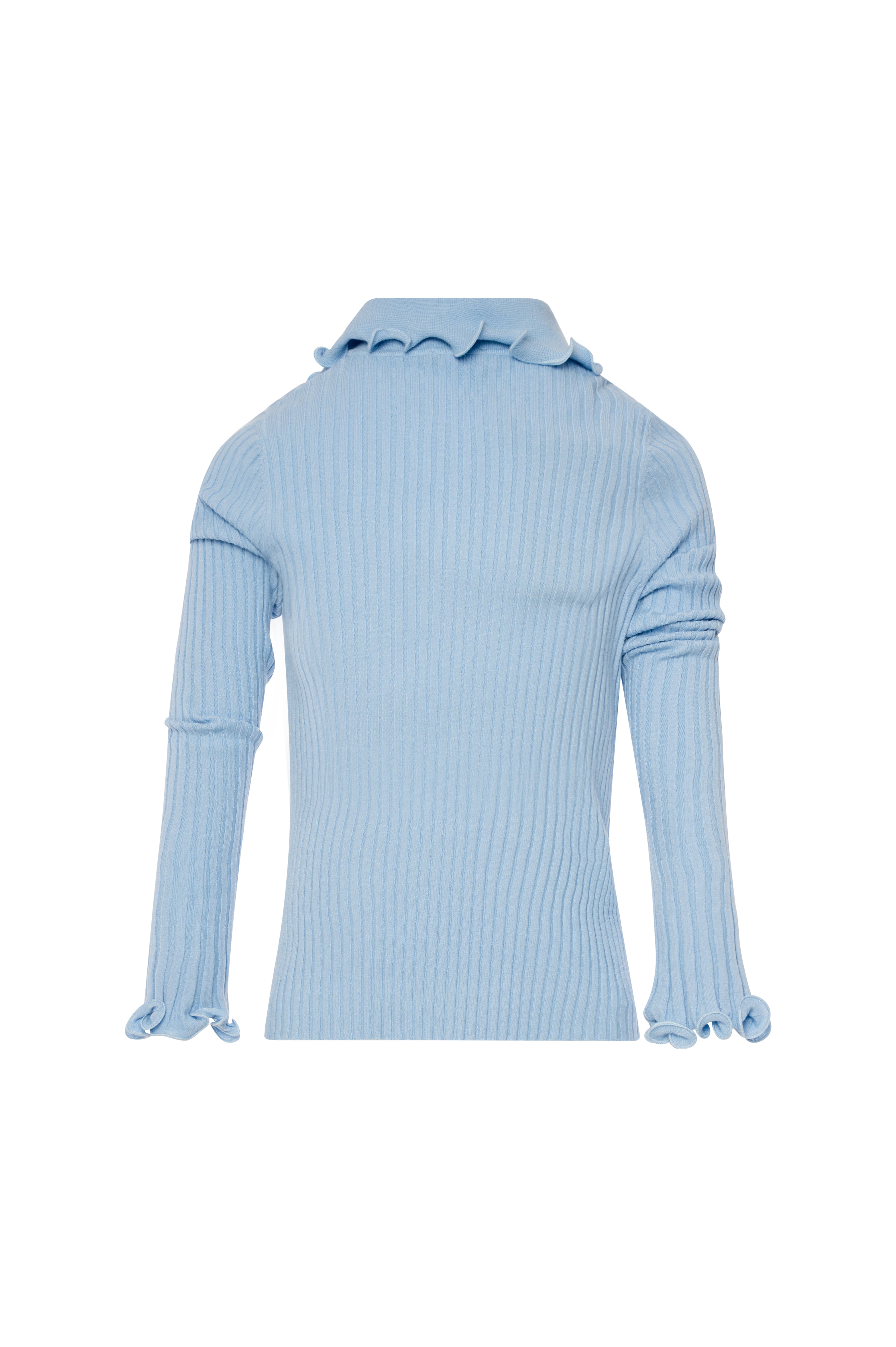 Knitwear polo style slim fit with frills Fracomina FS26WT7034K42001-KB1-2