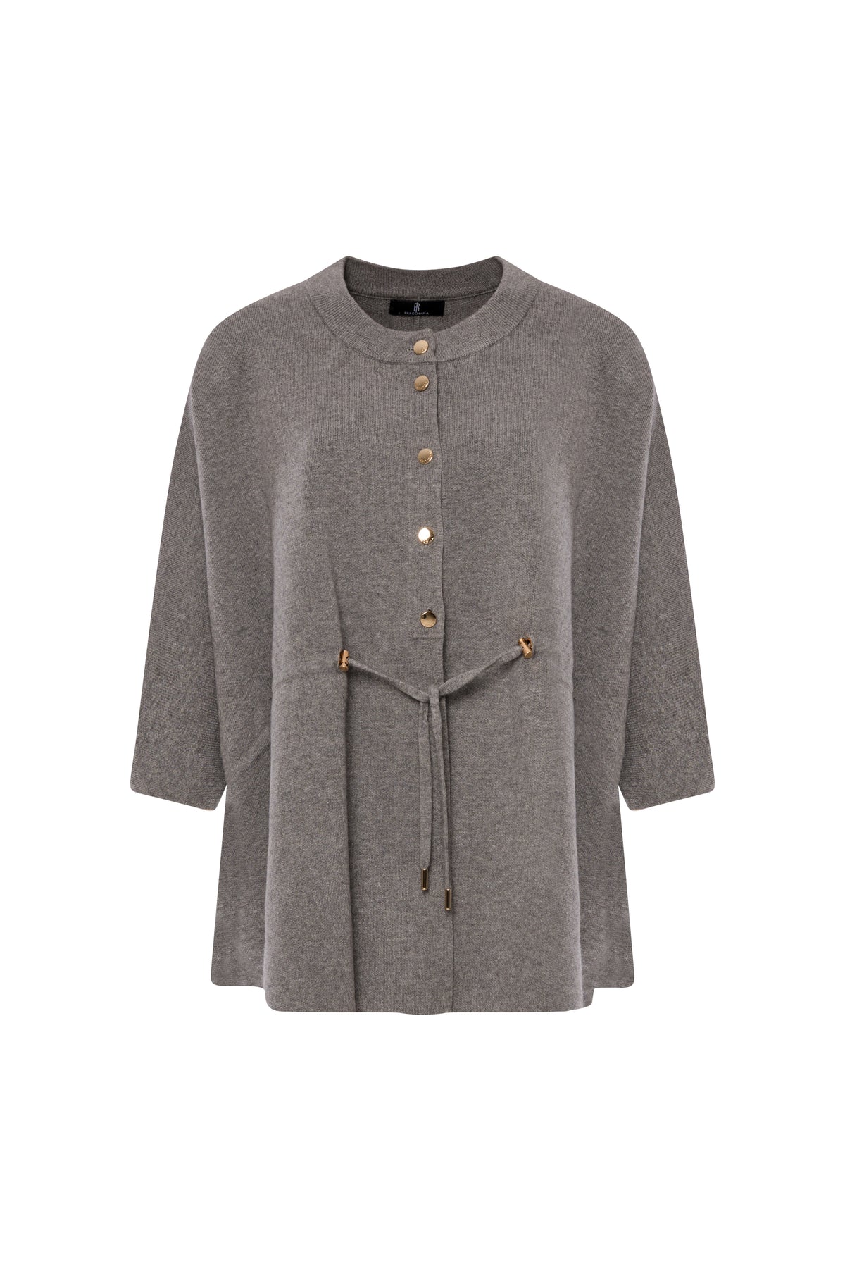 Knitted cardigan over fit with cloak style Fracomina FS26WT8007K50401-K10-1