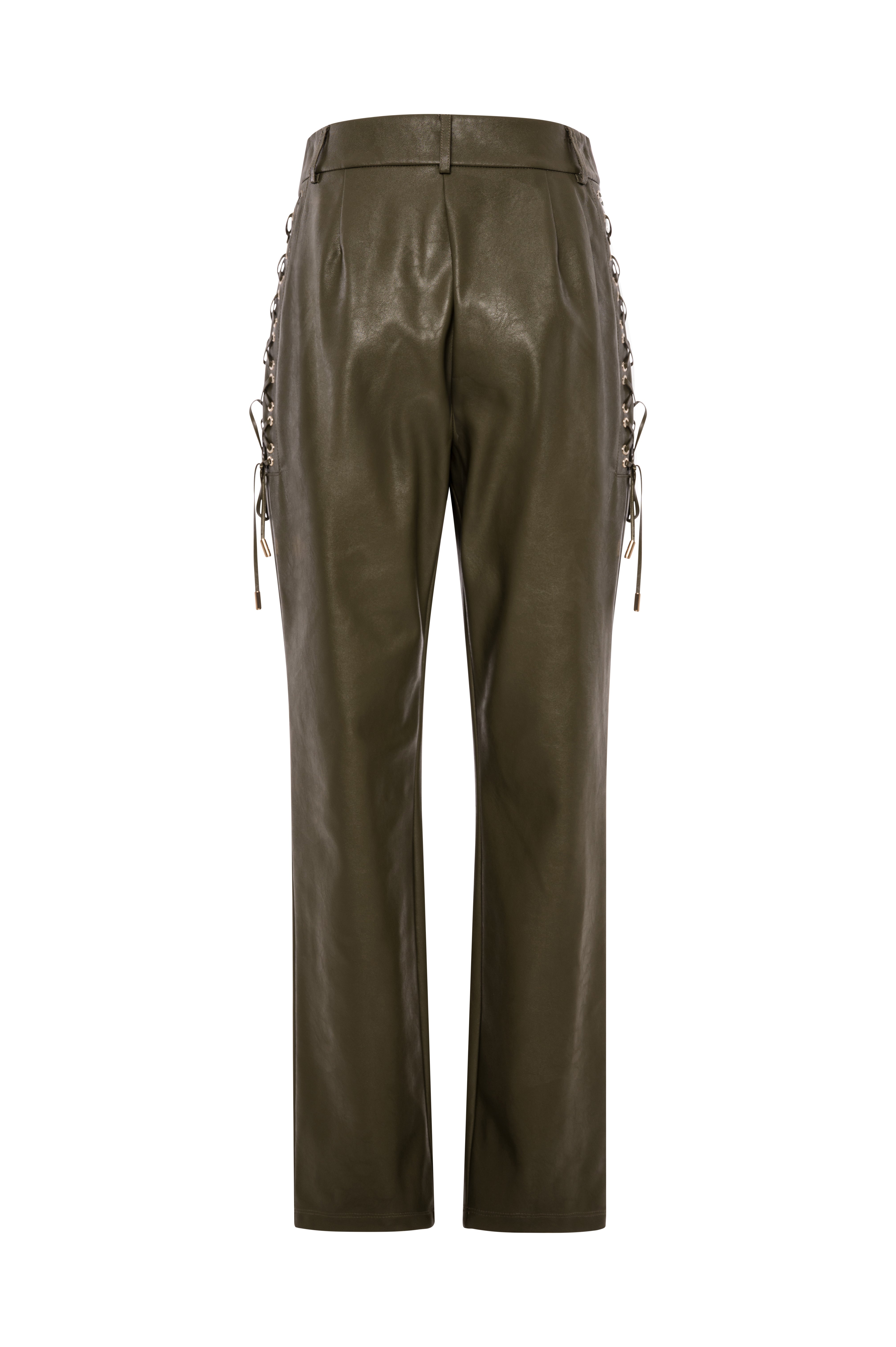 Pant regular fit made in fake leather Fracomina FS26WV2002P45601-K66-2
