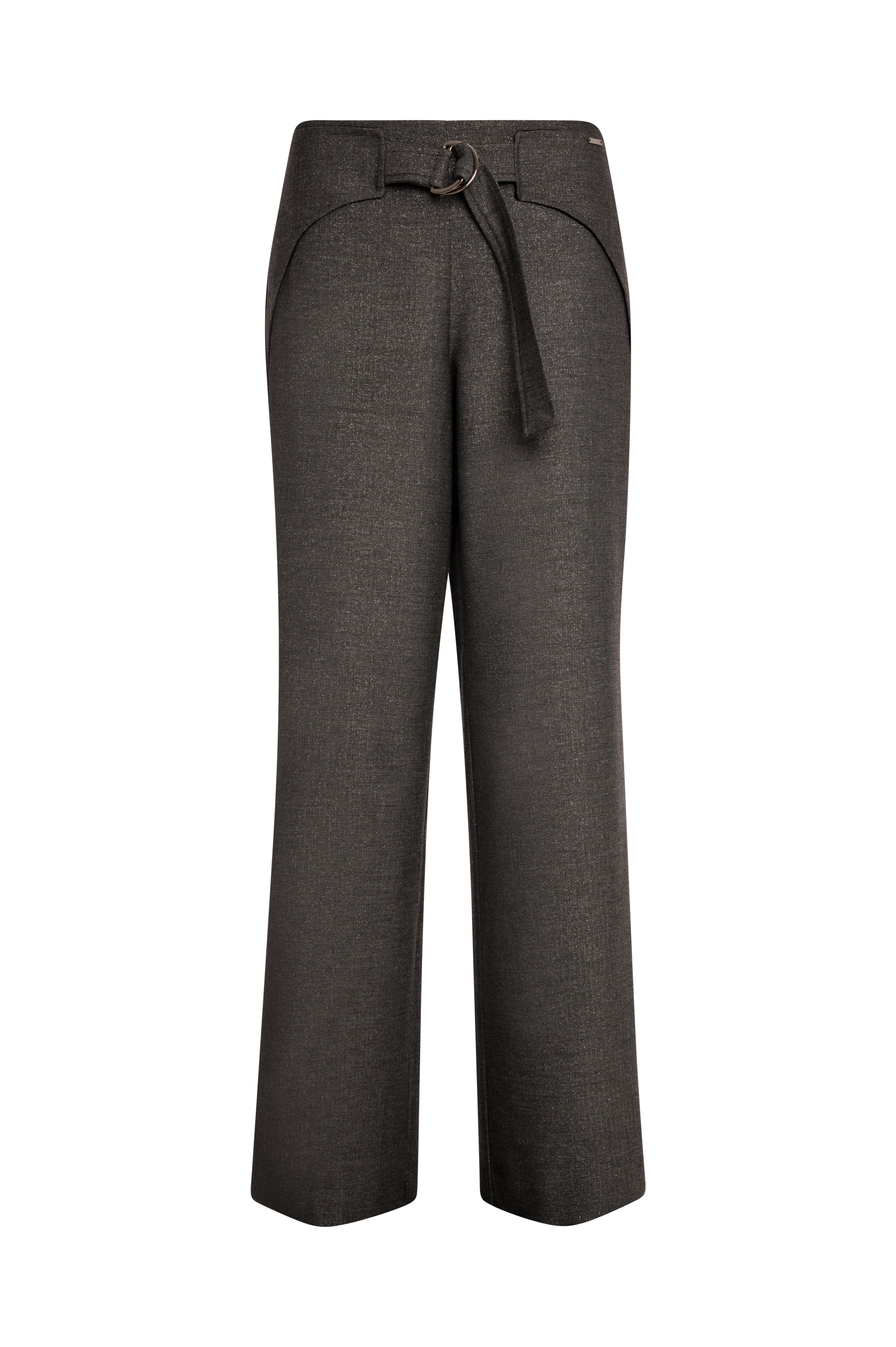 Palazzo pant wide fit with belt at the front Fracomina FS26WV3010W500J1-KE1-2