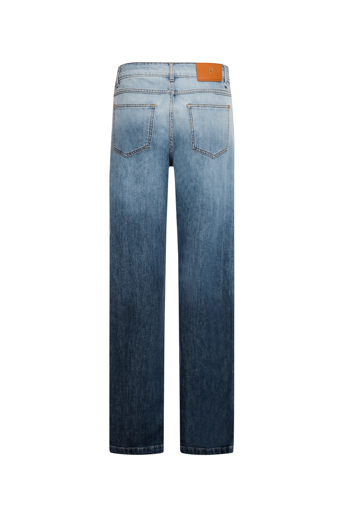 Palazzo pant wide fit made in denim with fading wash Fracomina FS26WV3014D401Q1-K18-2
