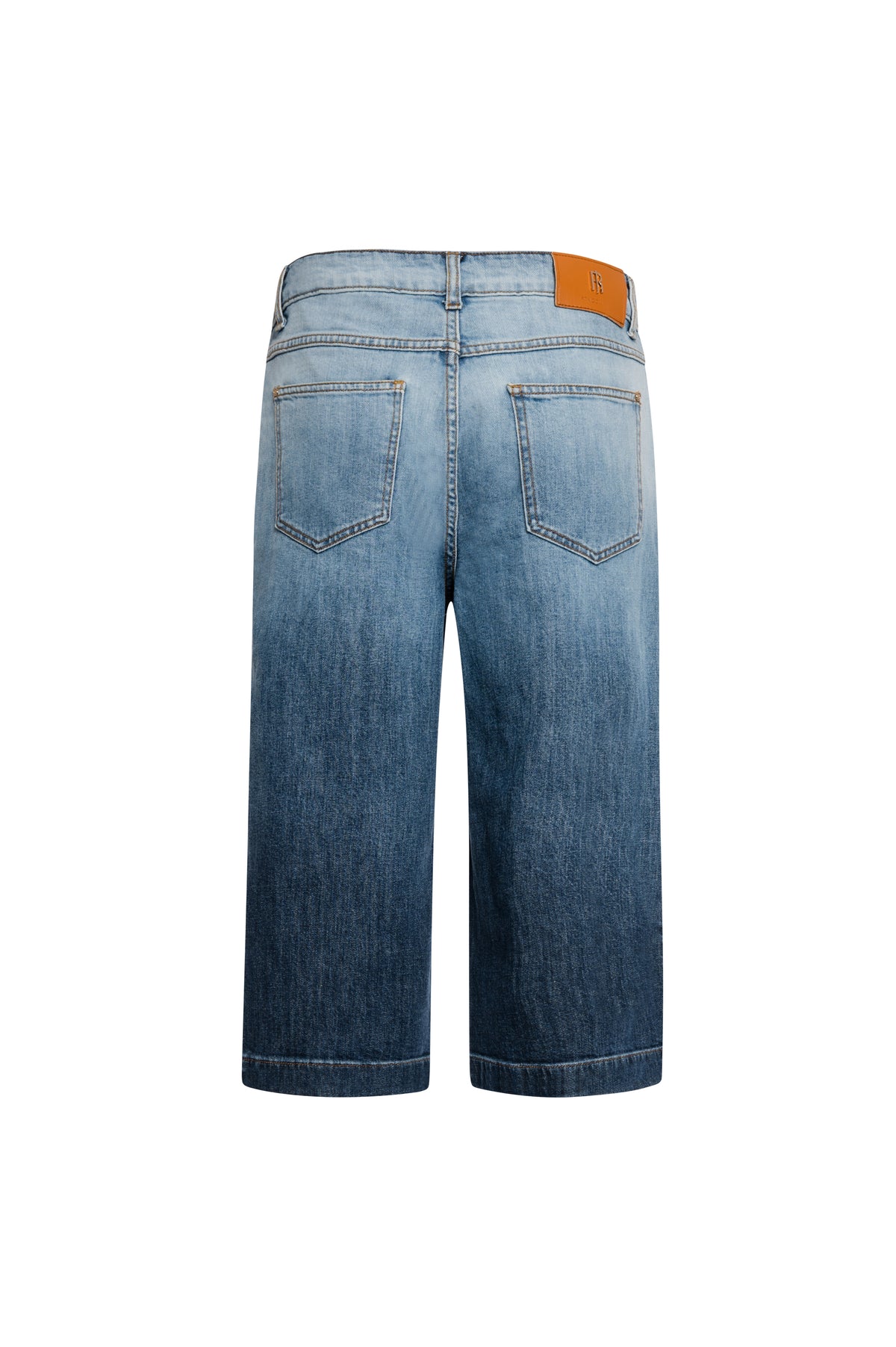 Jeans cropped made in denim with fading wash Fracomina FS26WV9003D401Q1-K18-2_a245c24a-d9b9-44fb-9dcf-091a419e9191