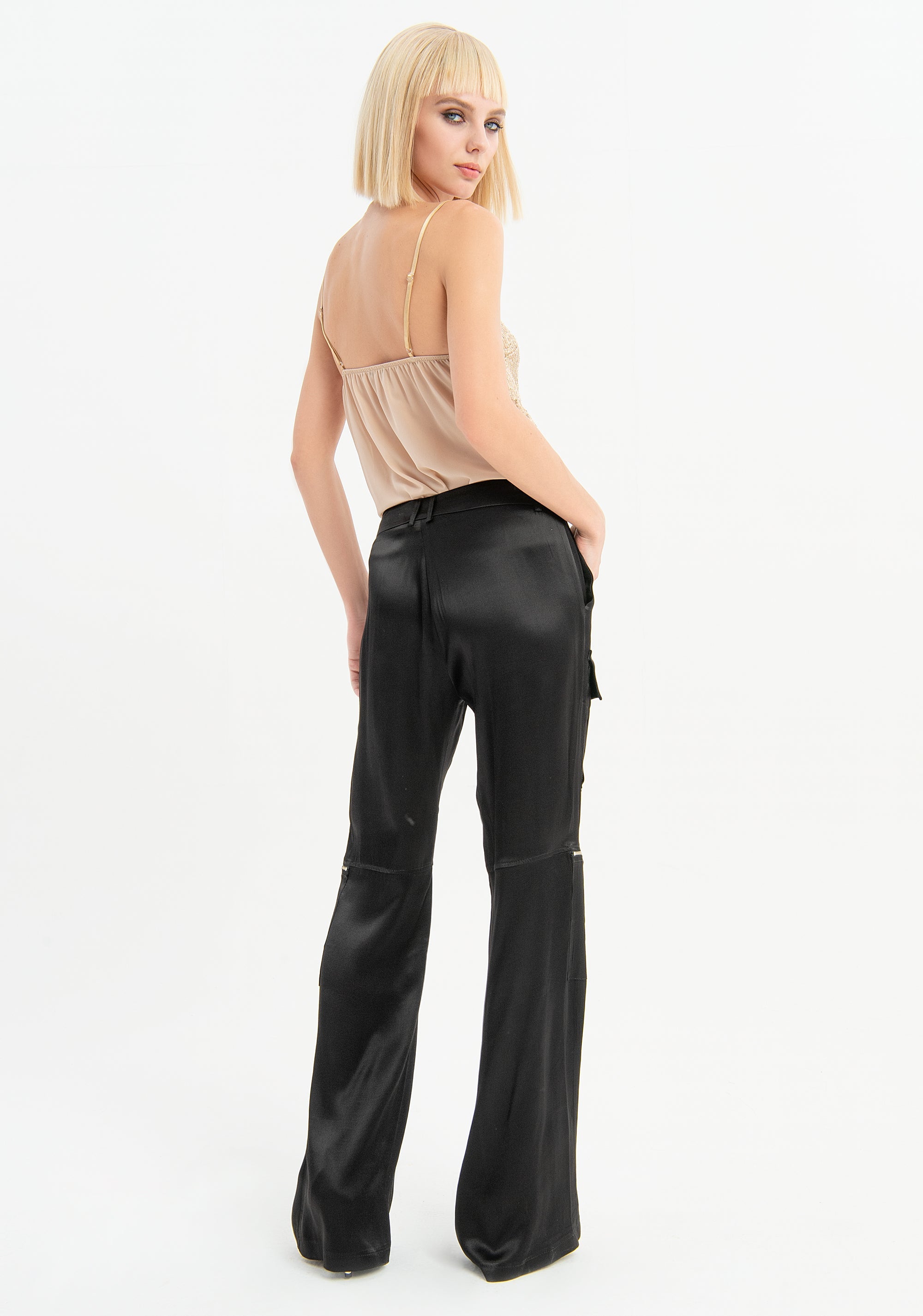 Cargo trousers with side pockets Fracomina FU23SV3002W41301-053_4_213e277a-ce62-477a-971e-2932622b0635