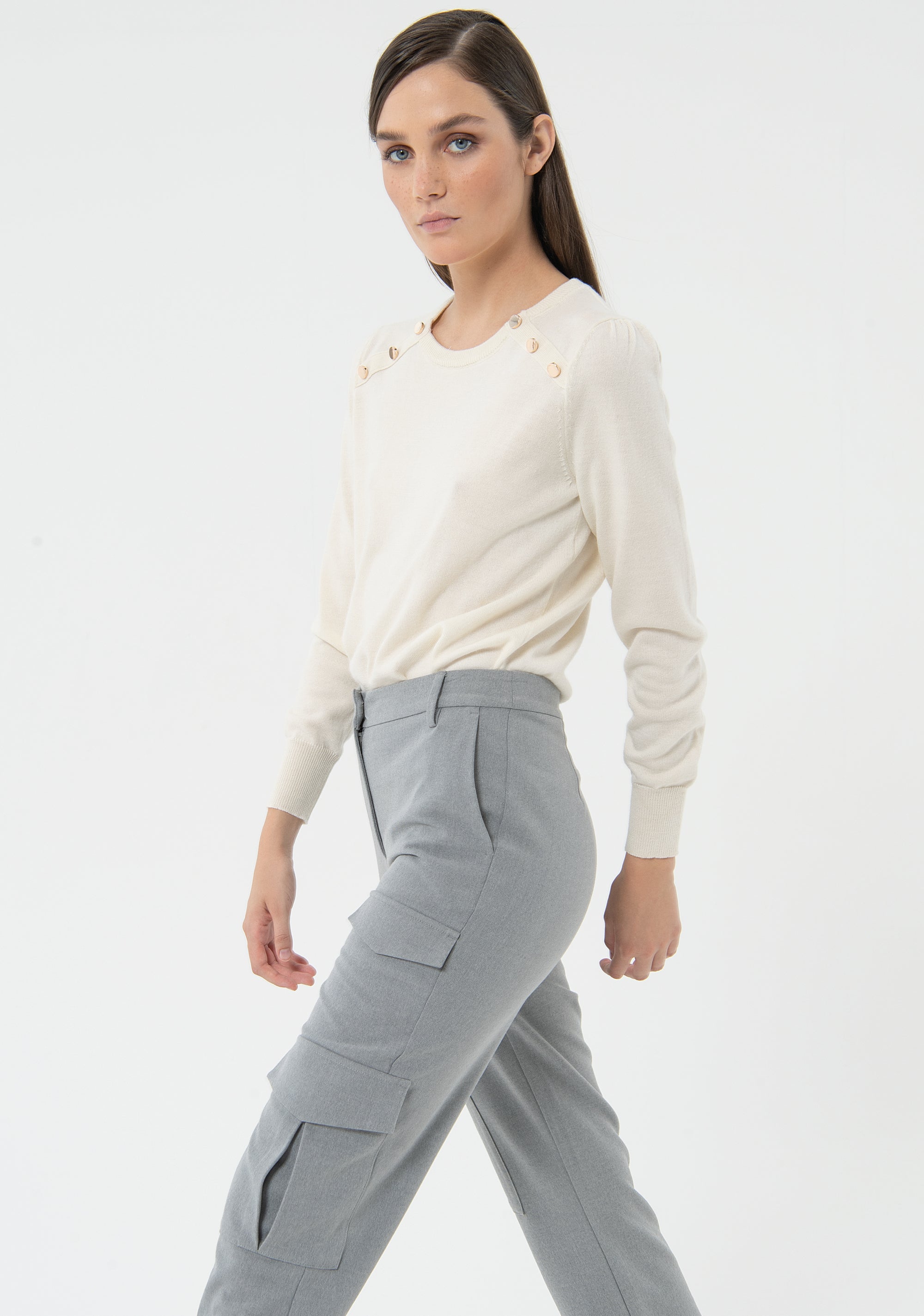 Wool Pants with Pockets Fracomina FU23WV3004W5001-156_3