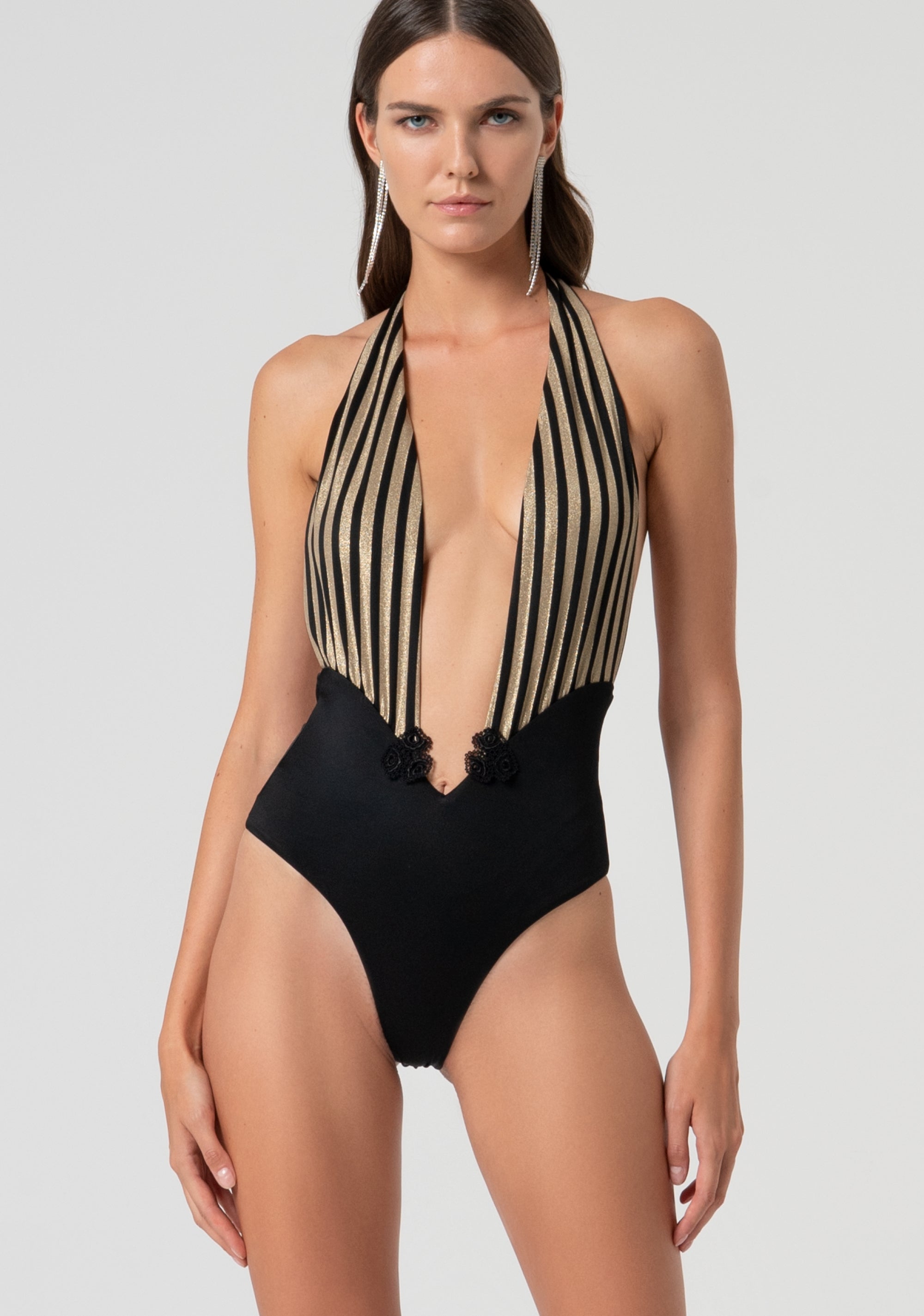 Swimsuit with stripes Fracomina FV25SN1003J444F8-664-1