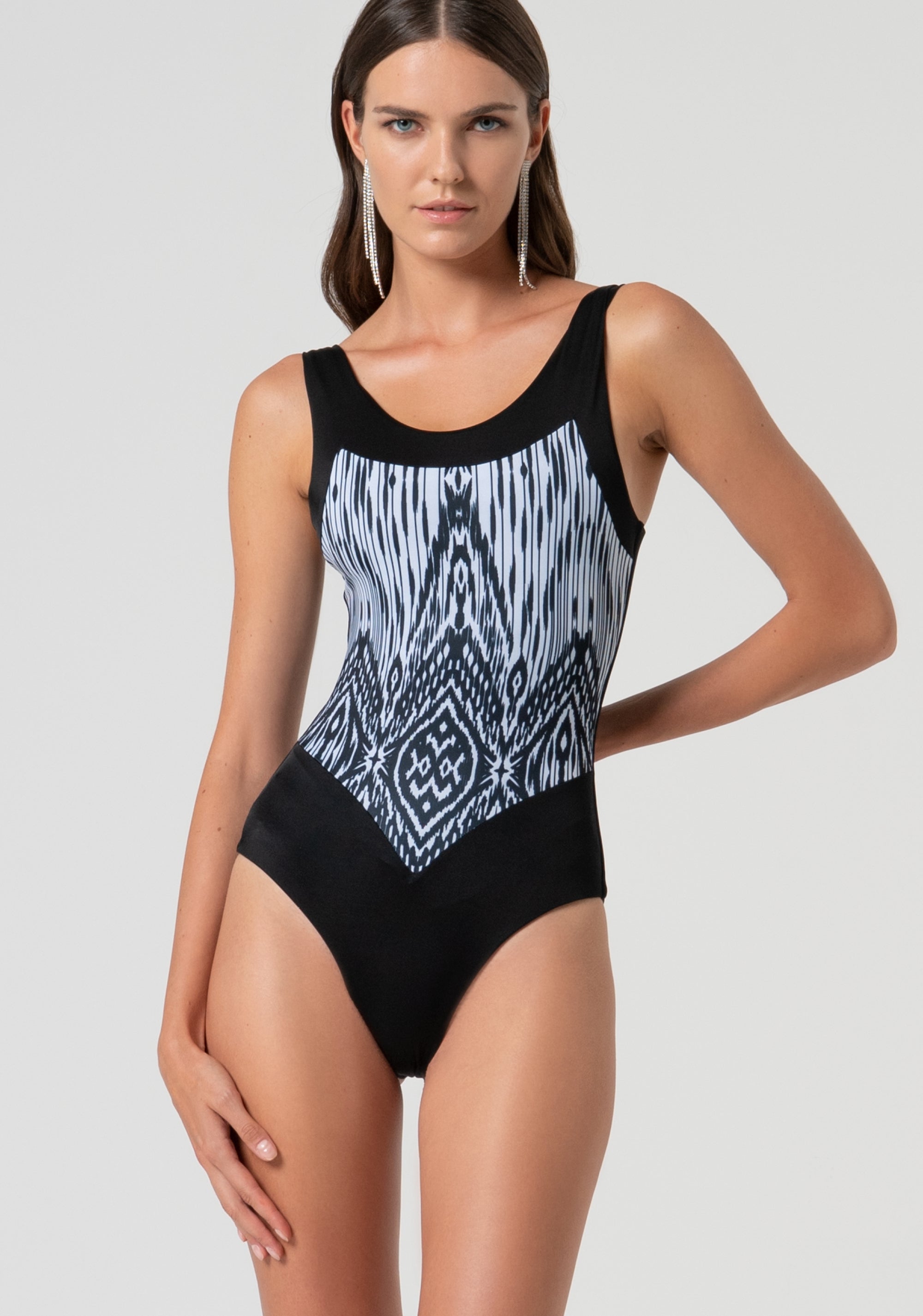 Swimsuit with front print Fracomina FV25SN1006J483R8-060-1