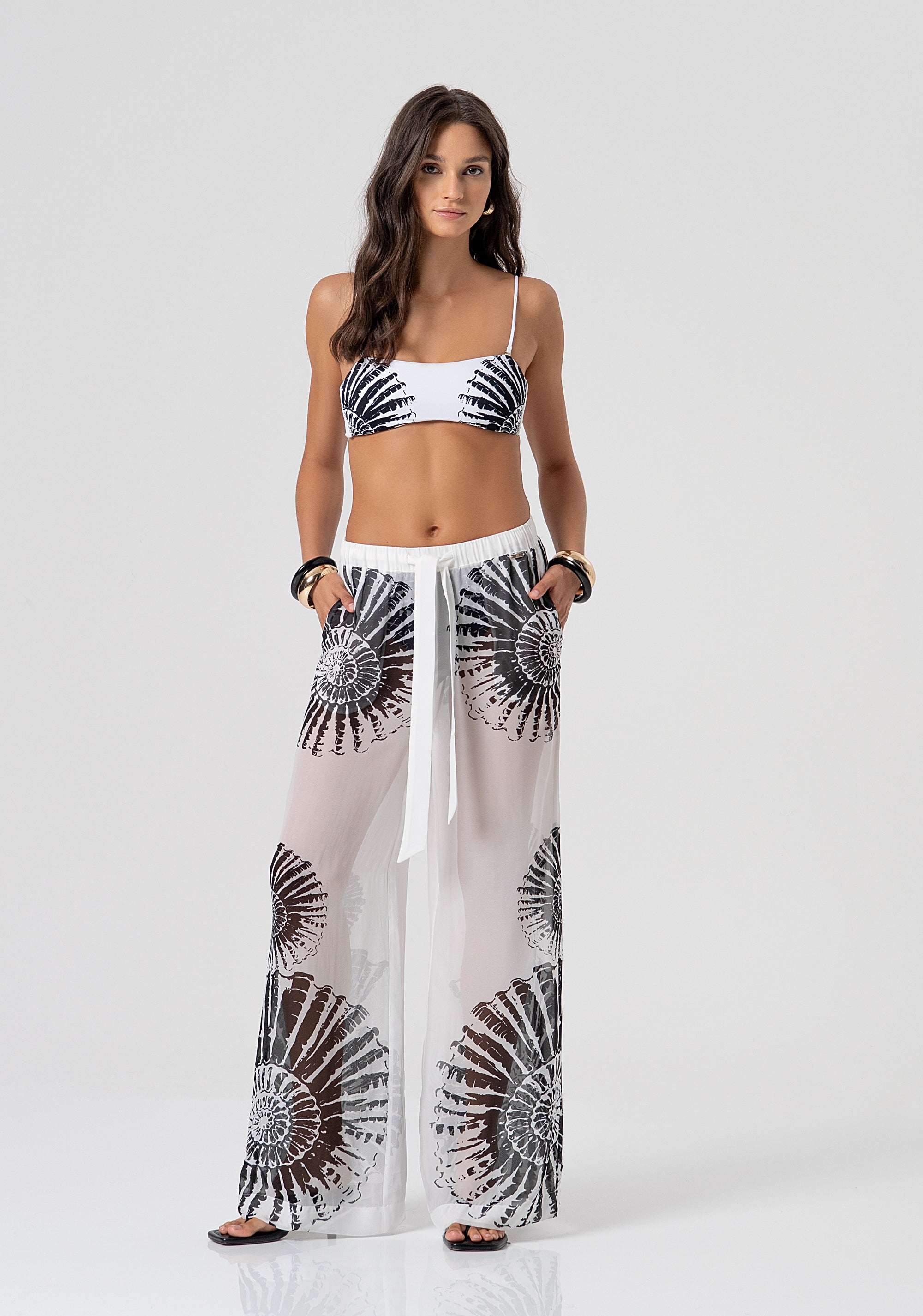Bandeau top bikini with print Fracomina FV26SR1004J493J4-278-3