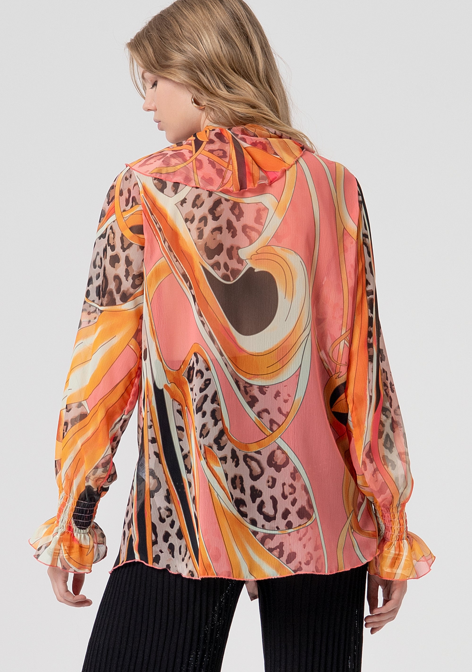 Blouse regular fit with conceptual pattern Fracomina FV26ST6001W412J8-222-3