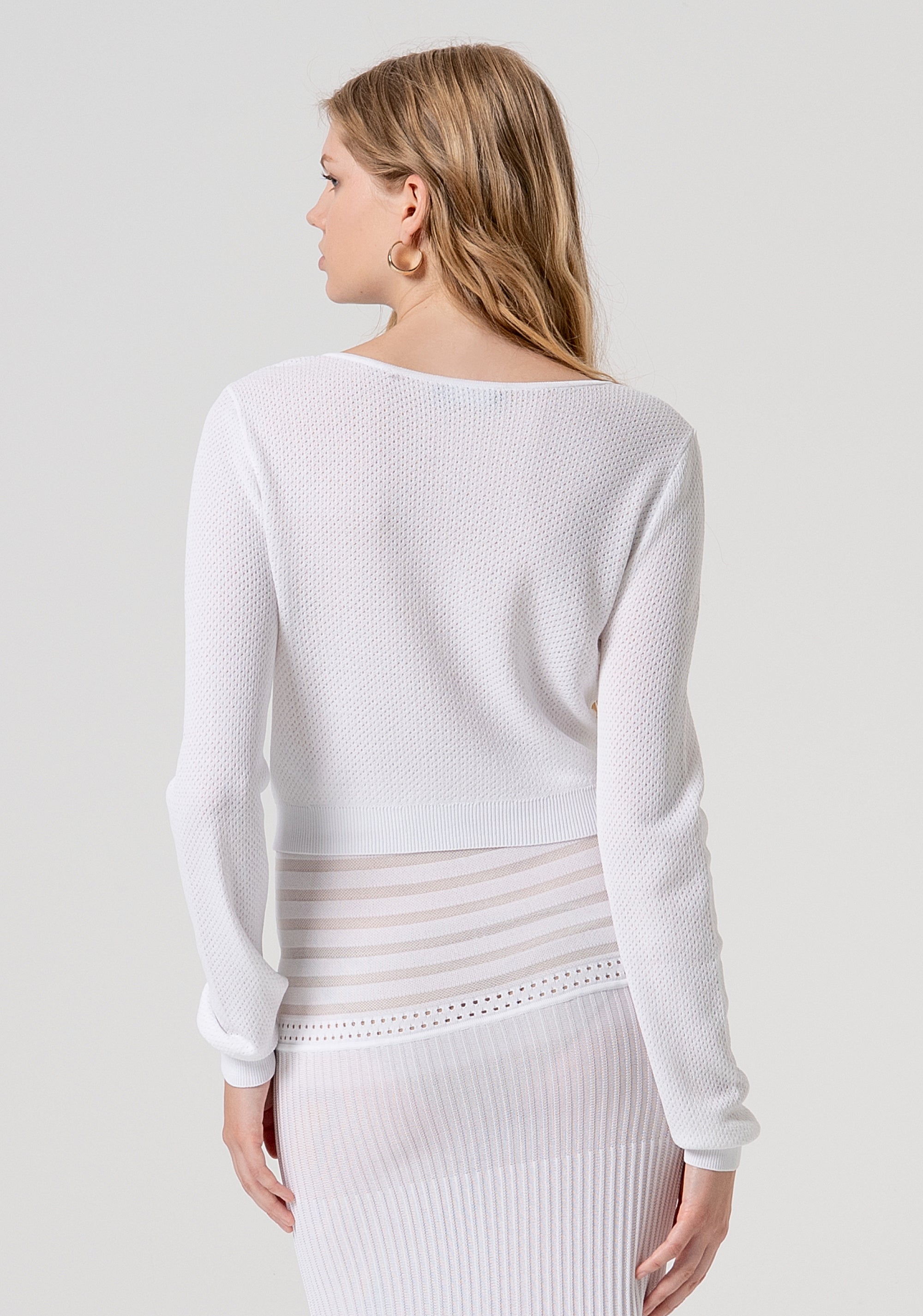 Knitted top cropped Fracomina FV26ST7001K41601-278-3