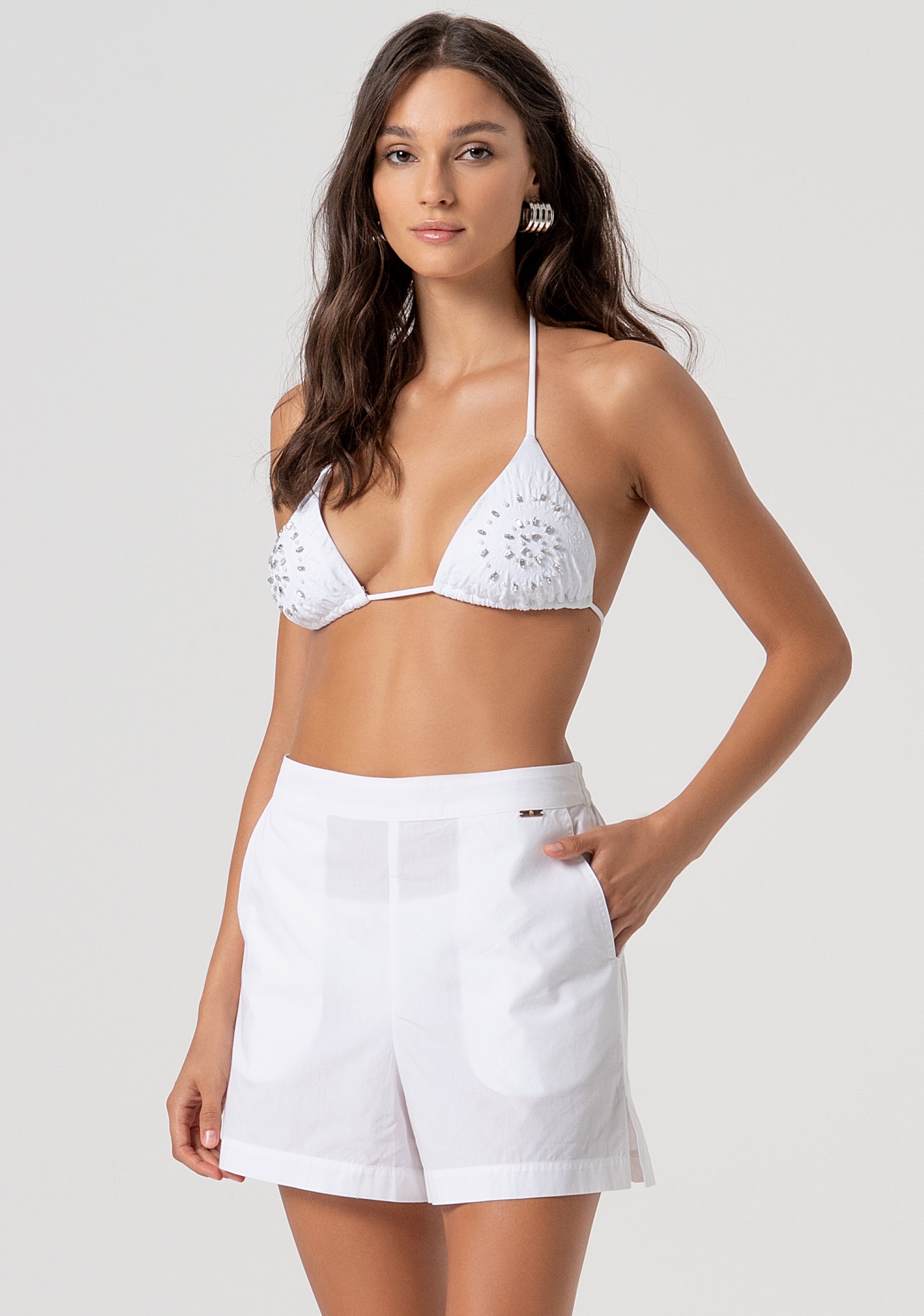 Short pant regular fit made in cotton Fracomina FV26SV6001W79501-278-1