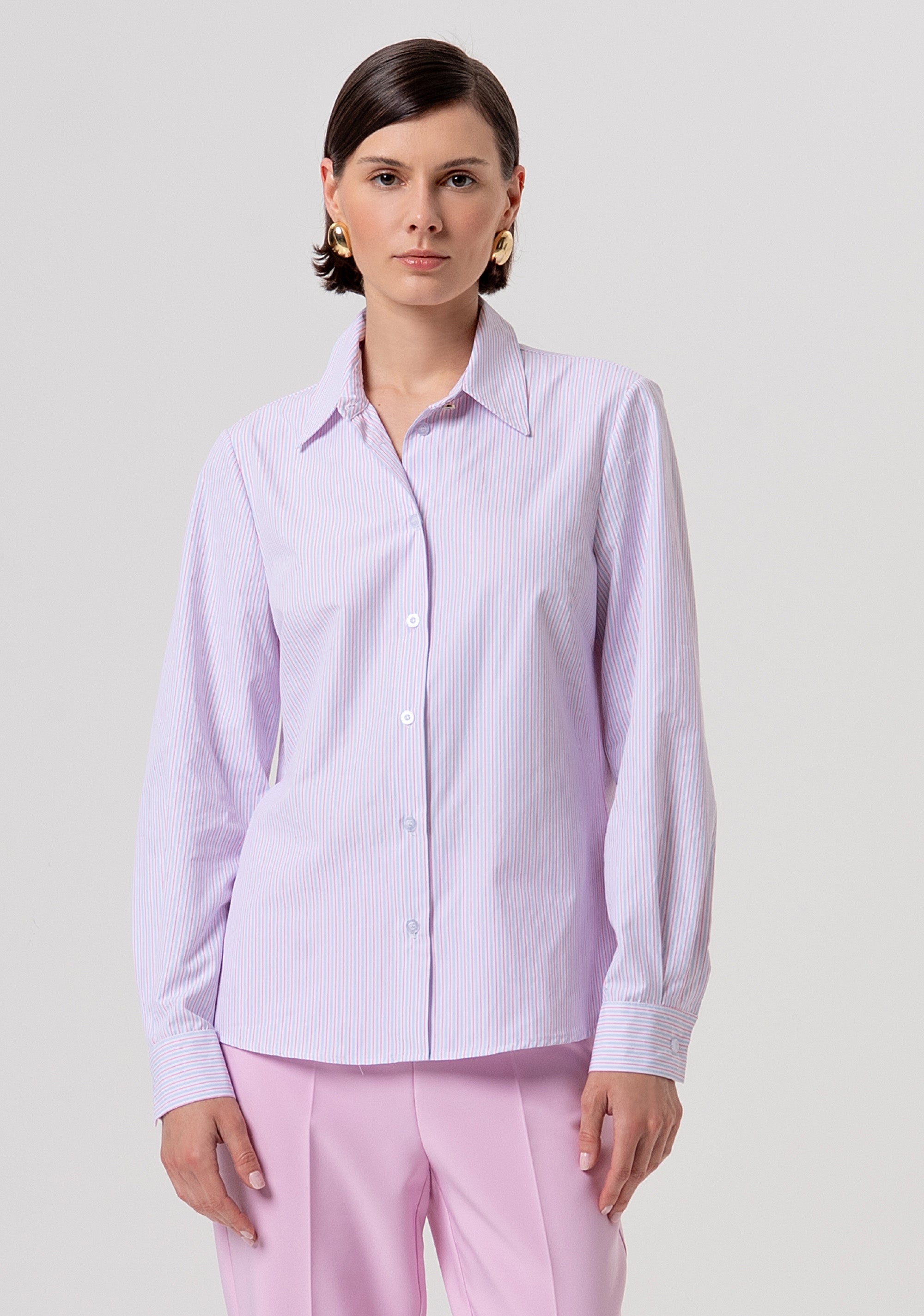 Shirt regular fit with stripes Fracomina FY26ST6040W827N8-M37-1