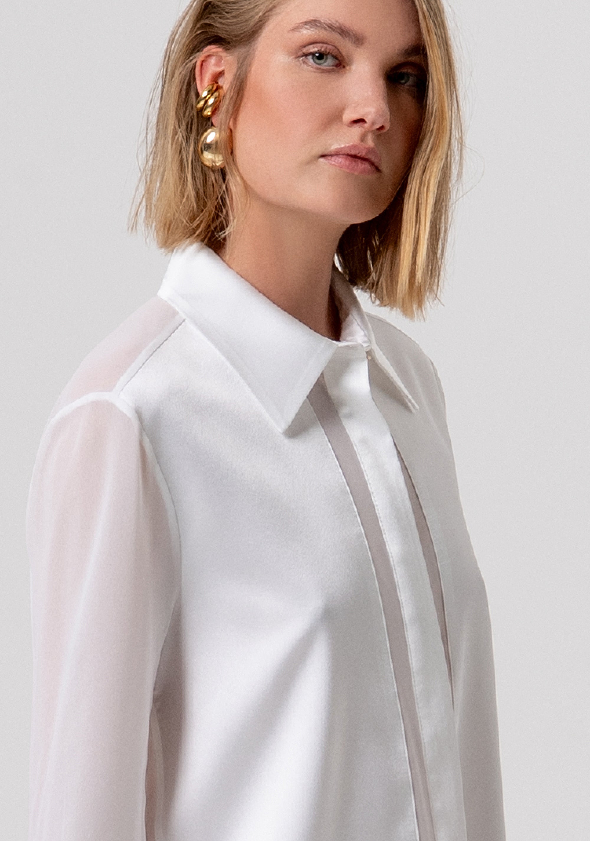 Shirt regular fit made in mixed fabrics Fracomina FY26ST6041W41201-108-2