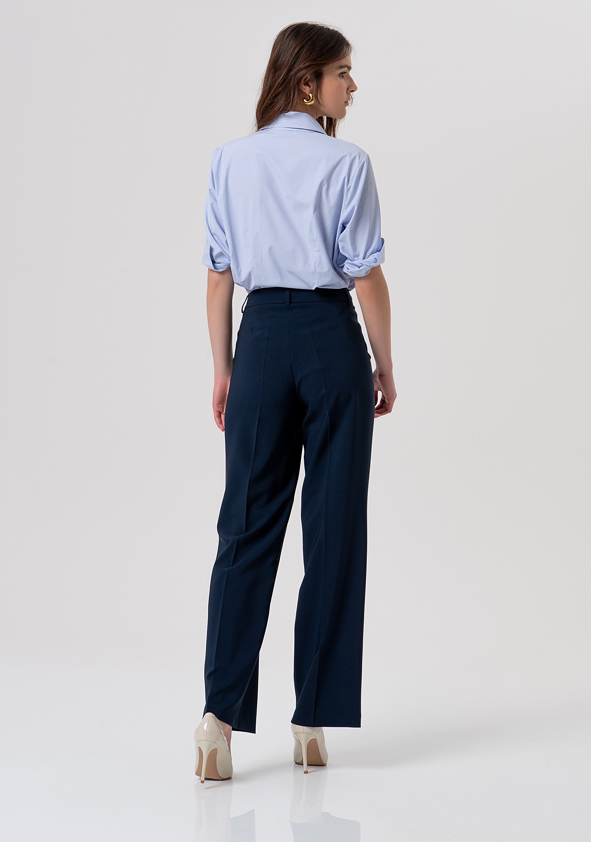 Pant regular fit with high waist Fracomina FY26SV2034W42901-117-3