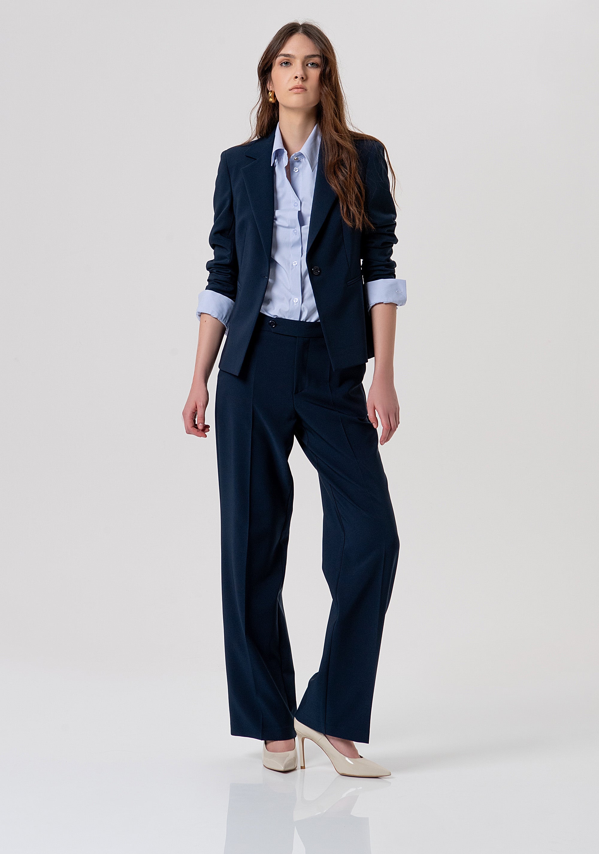 Pant regular fit with high waist Fracomina FY26SV2034W42901-117-4