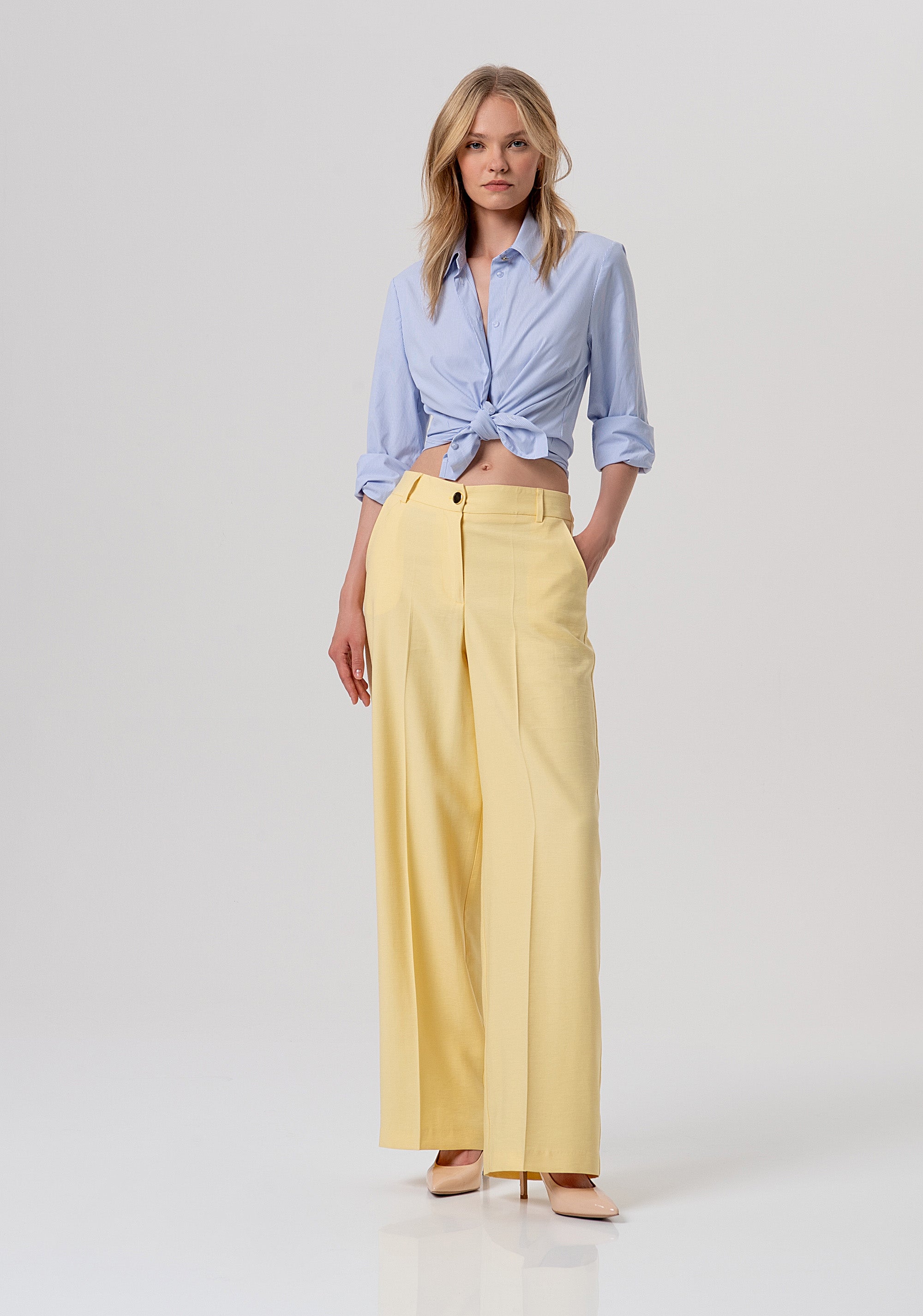 Palazzo pant flare Fracomina FY26SV3036W83601-184-1