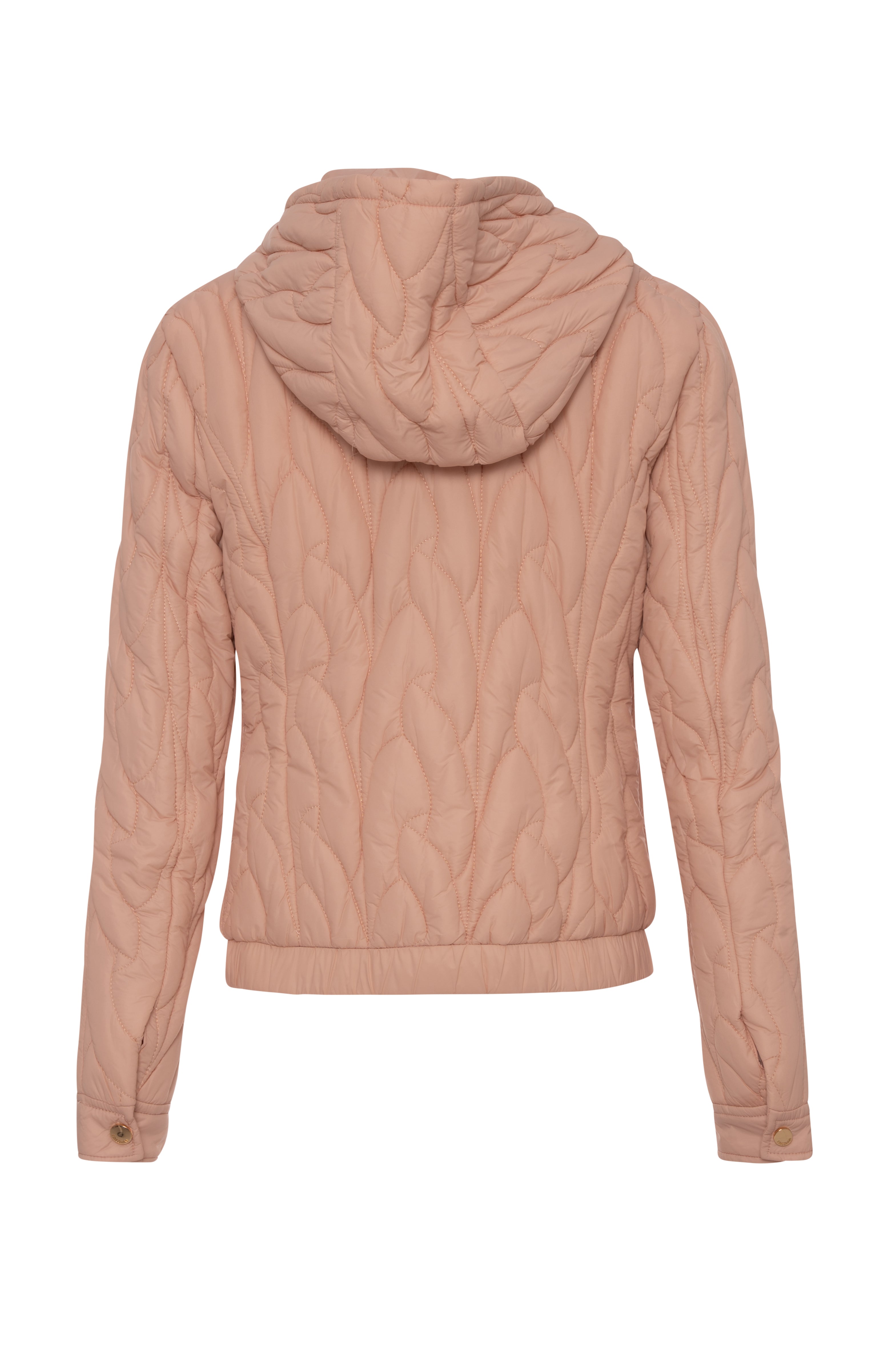 Padded jacket regular fit made in nylon with hood Fracomina FY26WC3001O42301-KF0-2