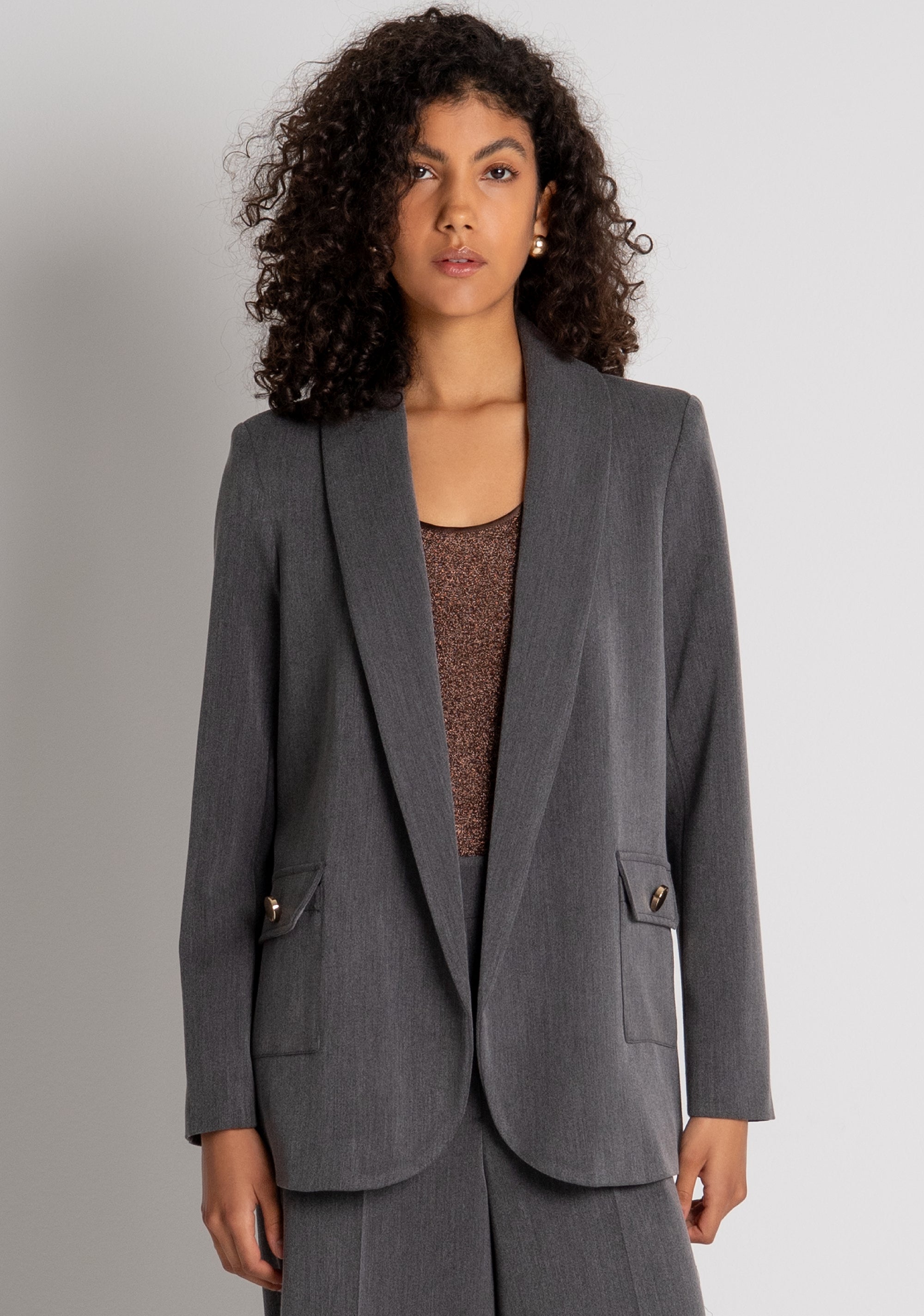 Blazer jacket regular fit opened Fracomina FY26WJ3016W76101-T53-2