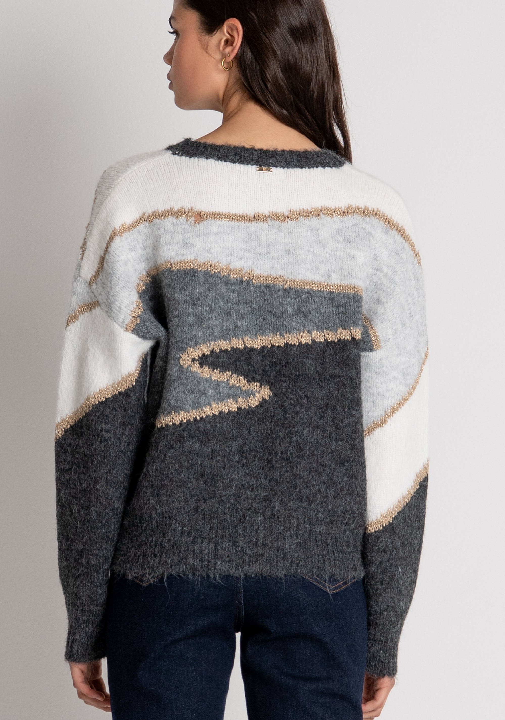 Knitwear regular fit with jacquard effect Fracomina FY26WT7064K563F8-M66-4