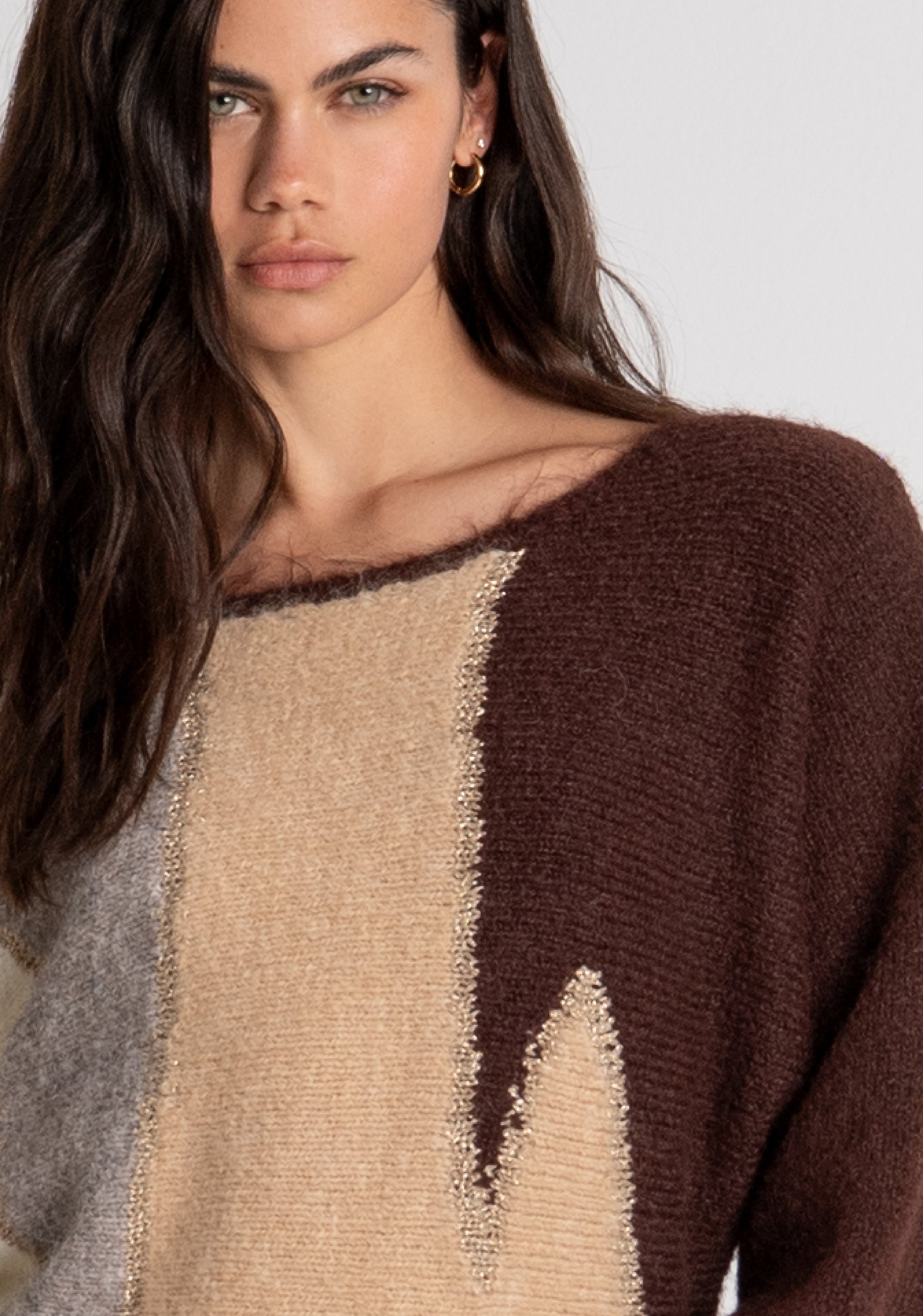 Knitwear over fit multicolor Fracomina FY26WT7065K563F8-M62-3