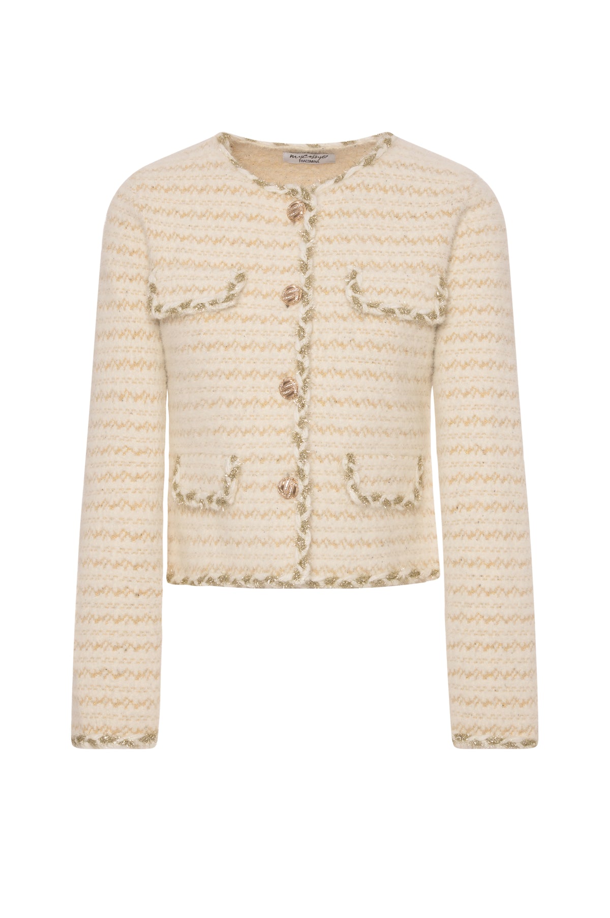 Knitted cardigan regular fit multicolor Fracomina FY26WT8036K456Q7-KH4-1
