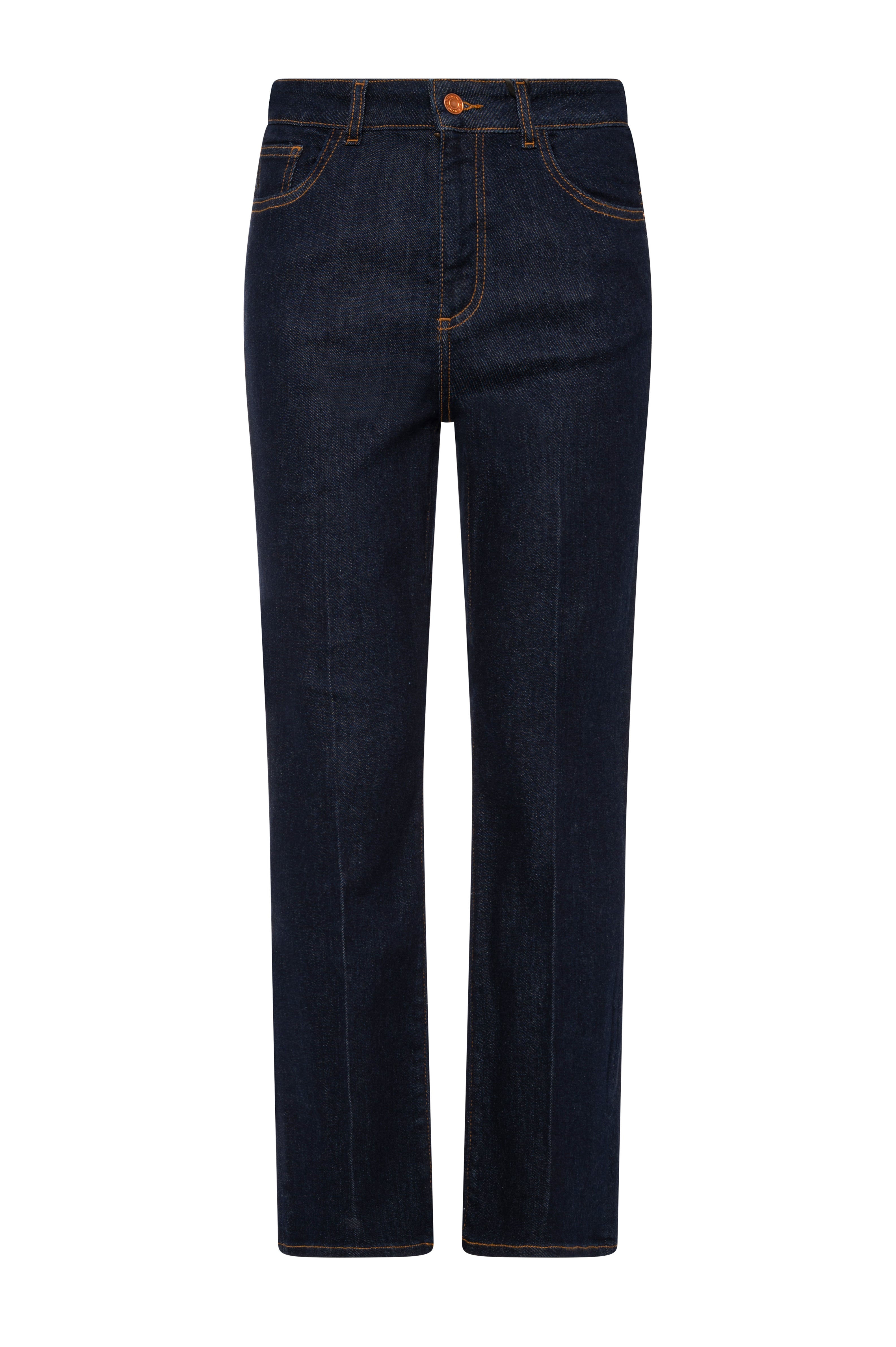 Jeans cropped made in denim with raw wash Fracomina FY26WV9006D46093-K71-1