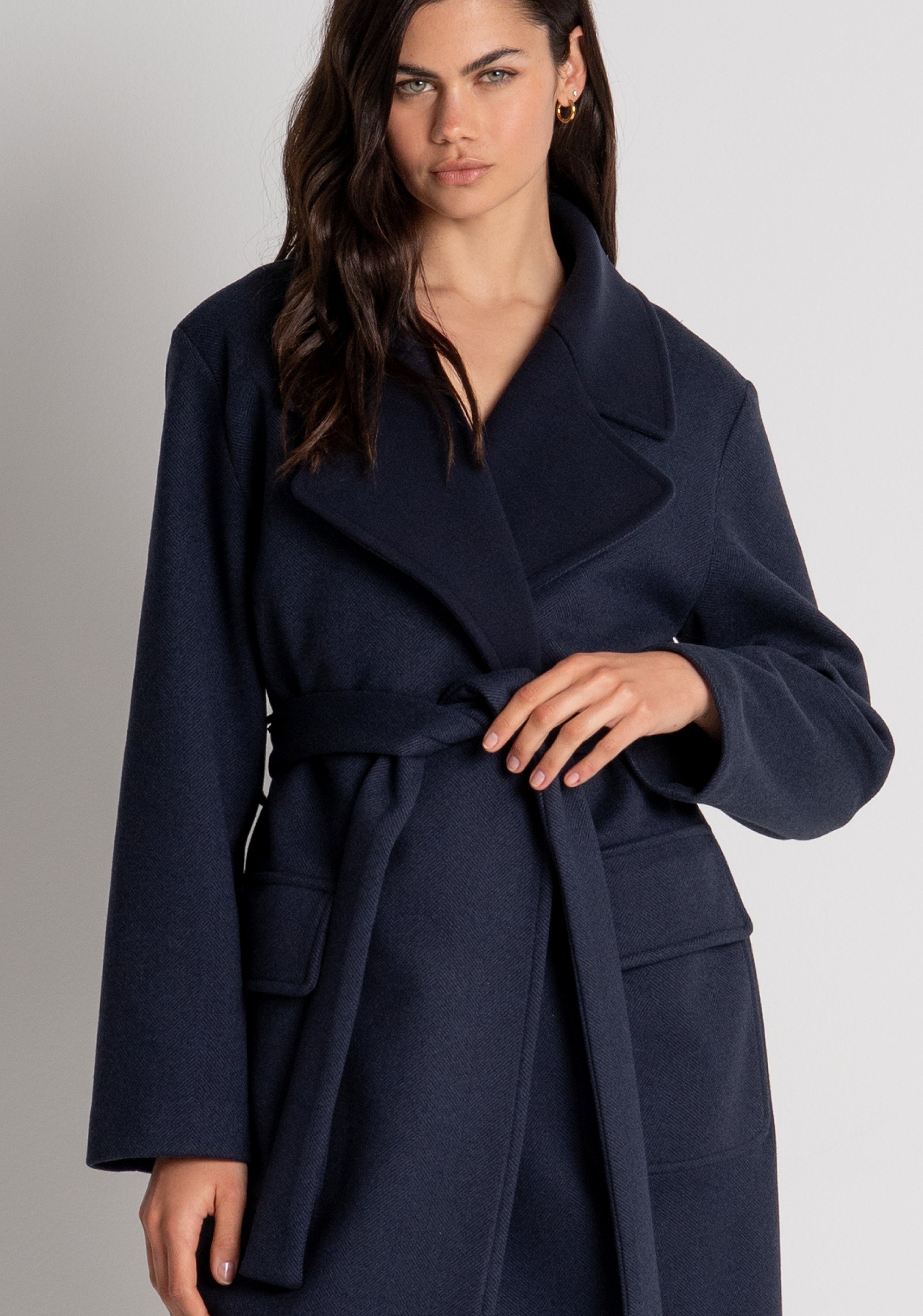 Long coat regular fit made in cloth Fracomina FZ26WC1001W86401-078-3