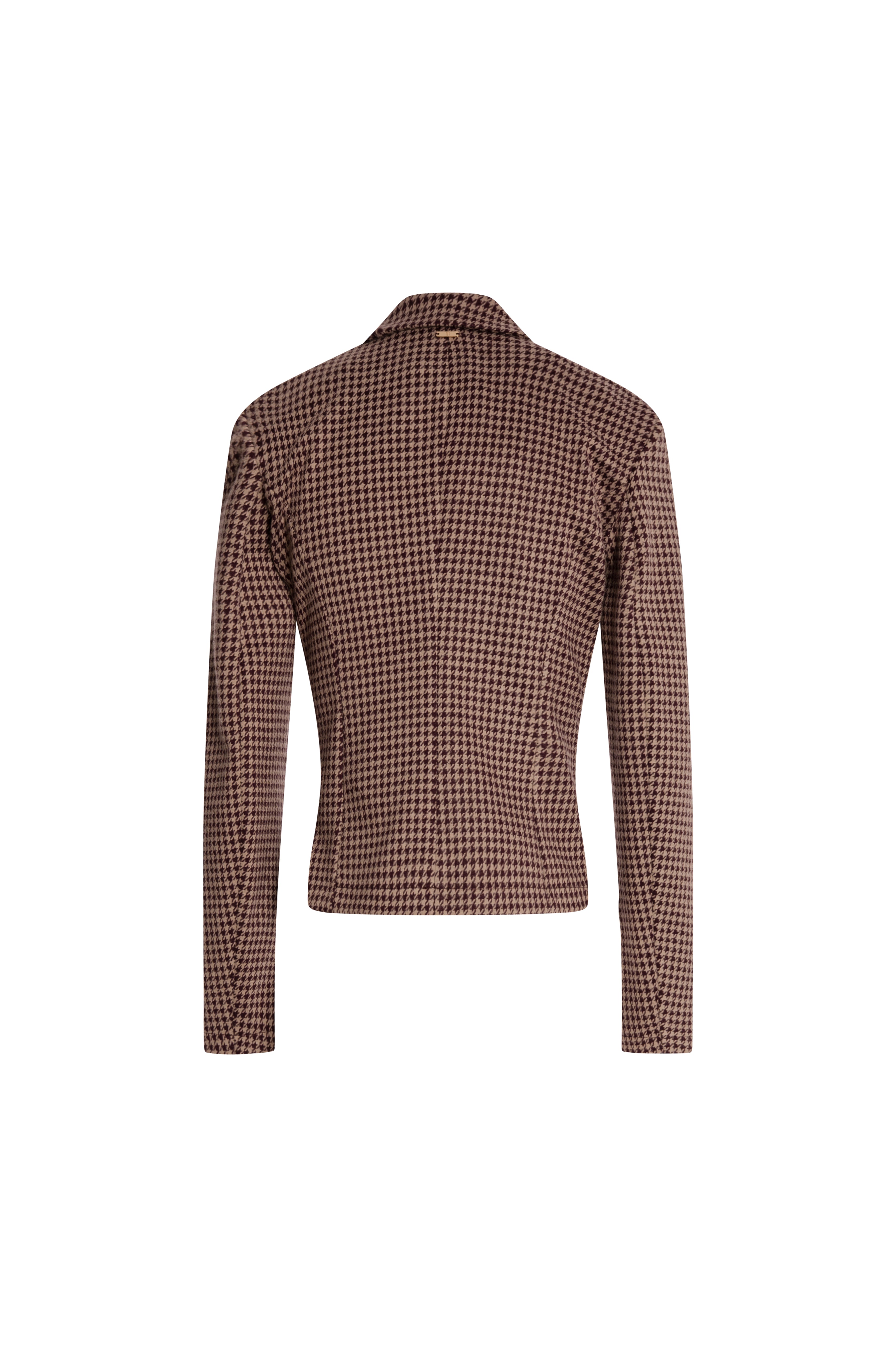Blazer jacket regular fit single breasted made in pied de poule fabric Fracomina FZ26WJ2002W461F6-KM7-2