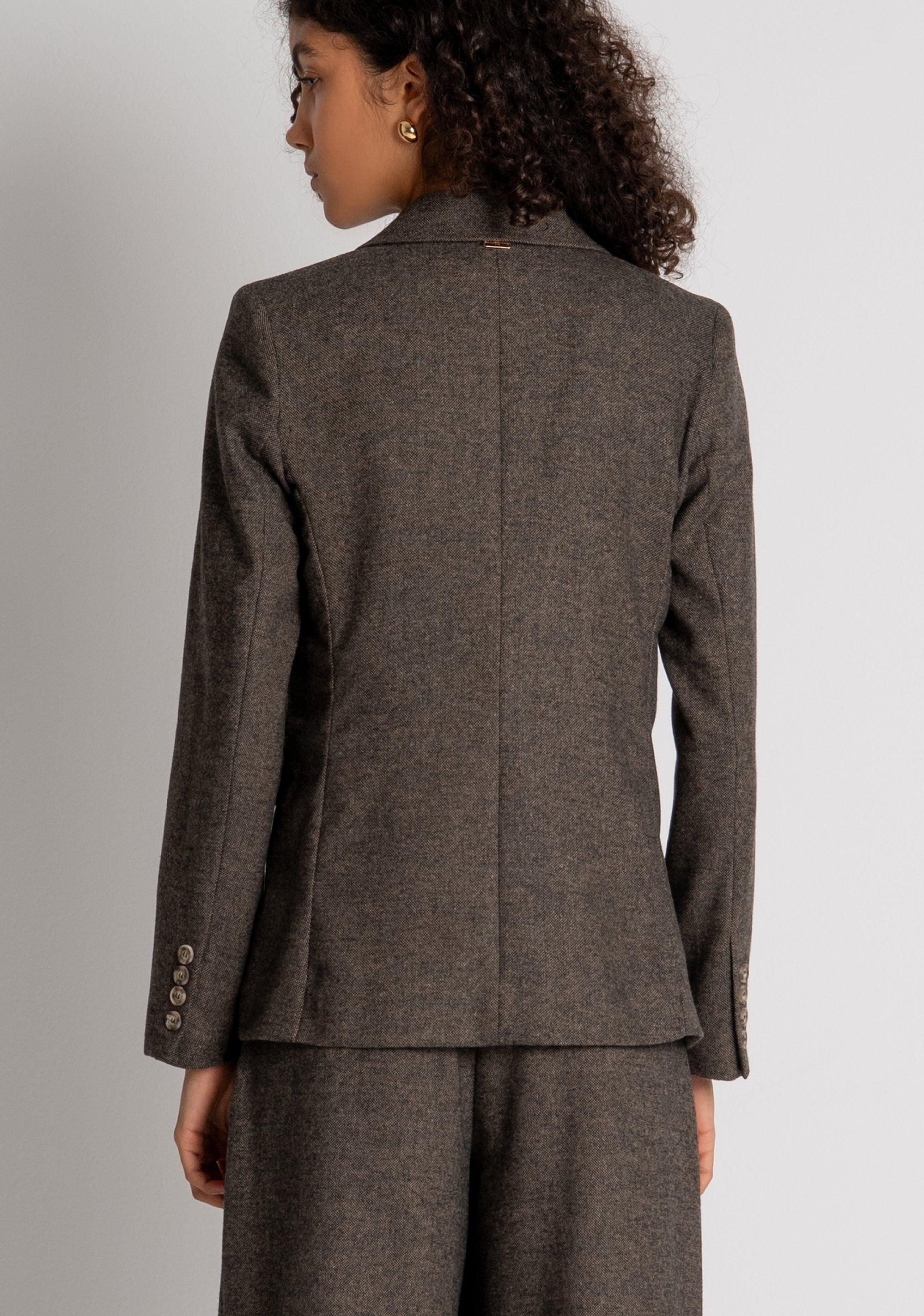 Blazer jacket regular fit double breasted with wool Fracomina FZ26WJ3001W73601-091-4