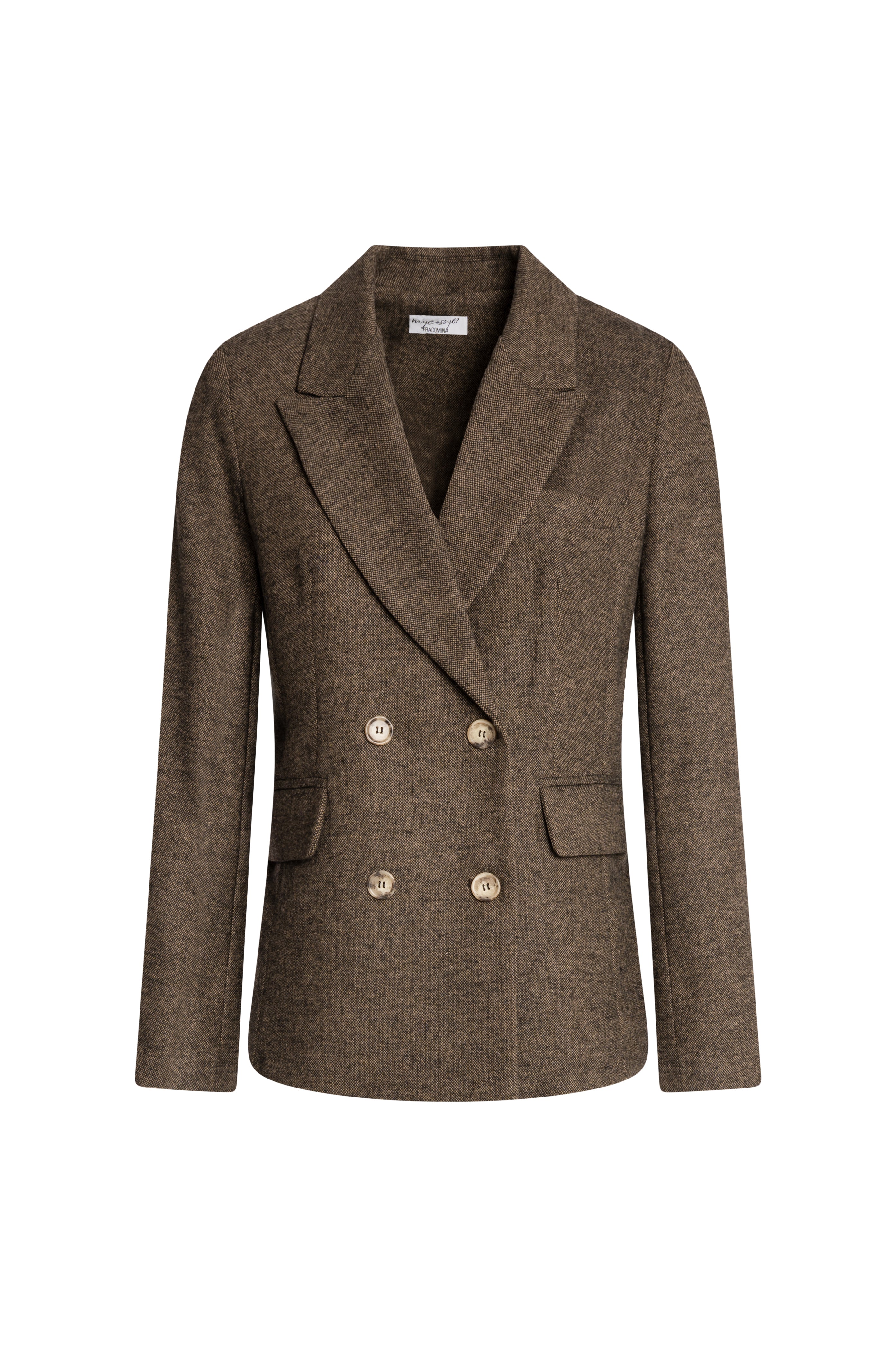 Blazer jacket regular fit double breasted with wool Fracomina FZ26WJ3001W73601-K06-1