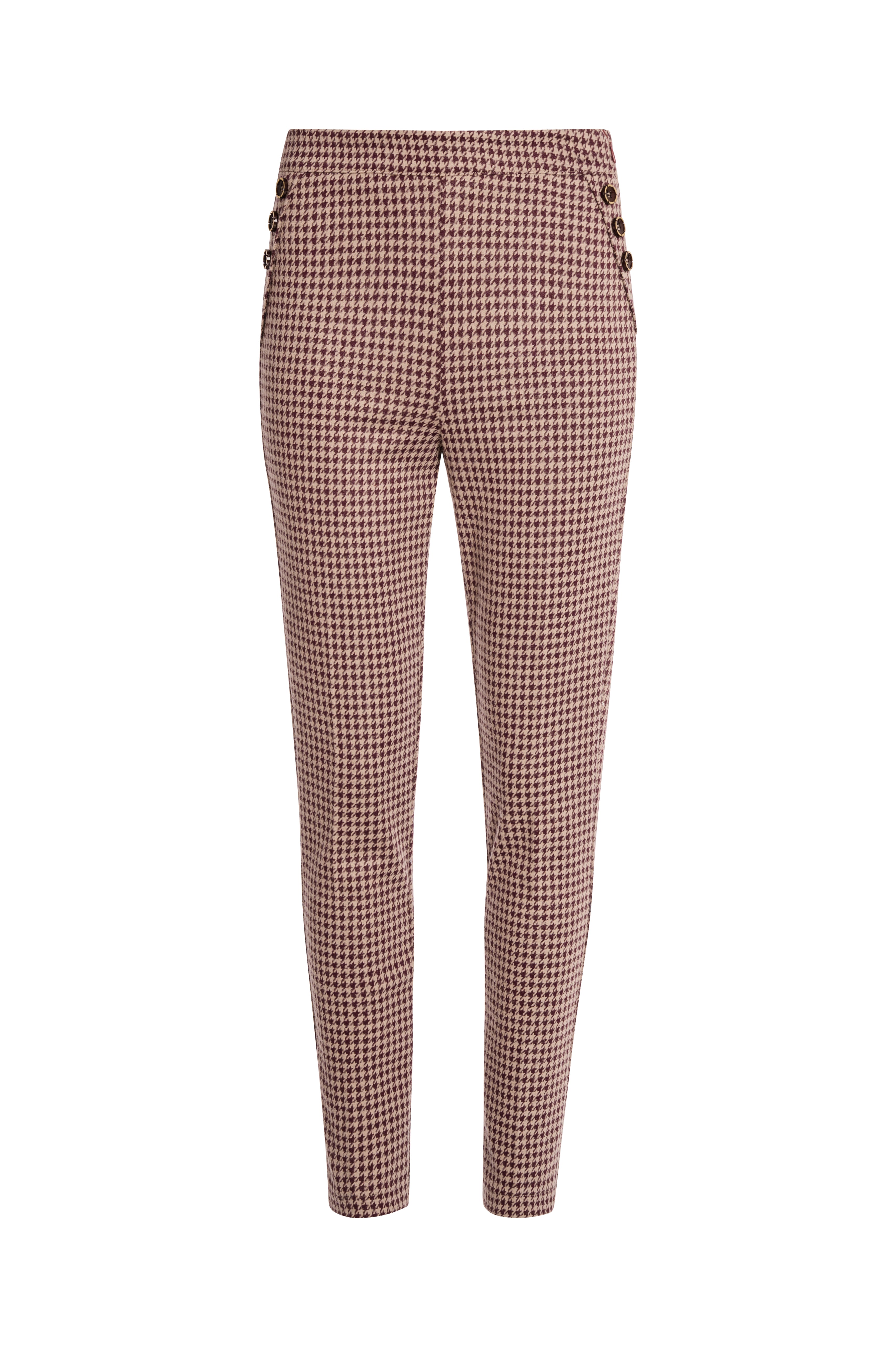 Pant slim fit made in pied de poule fabric Fracomina FZ26WV1001W461F6-KM7-1
