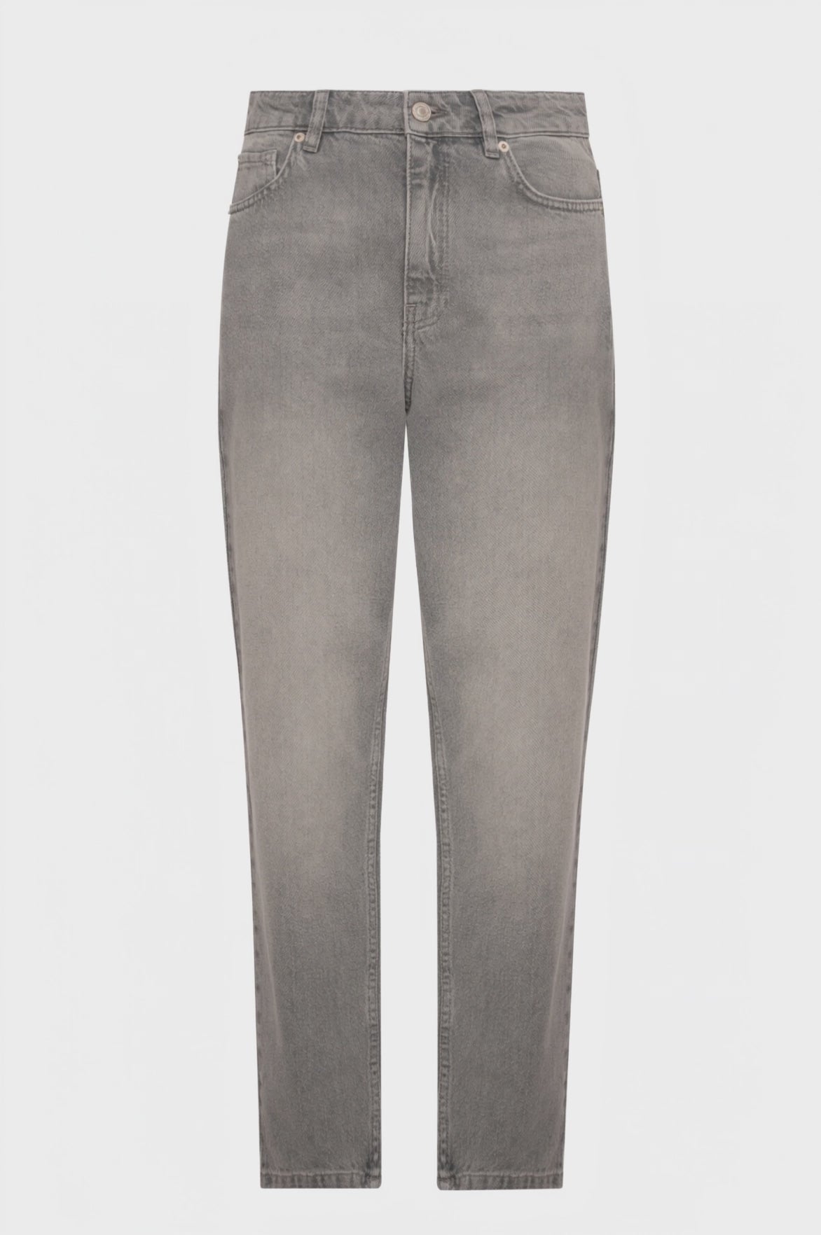 Jeans mom fit made in grey denim with light wash