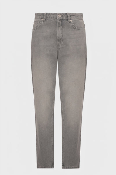 Jeans mom fit made in grey denim with light wash