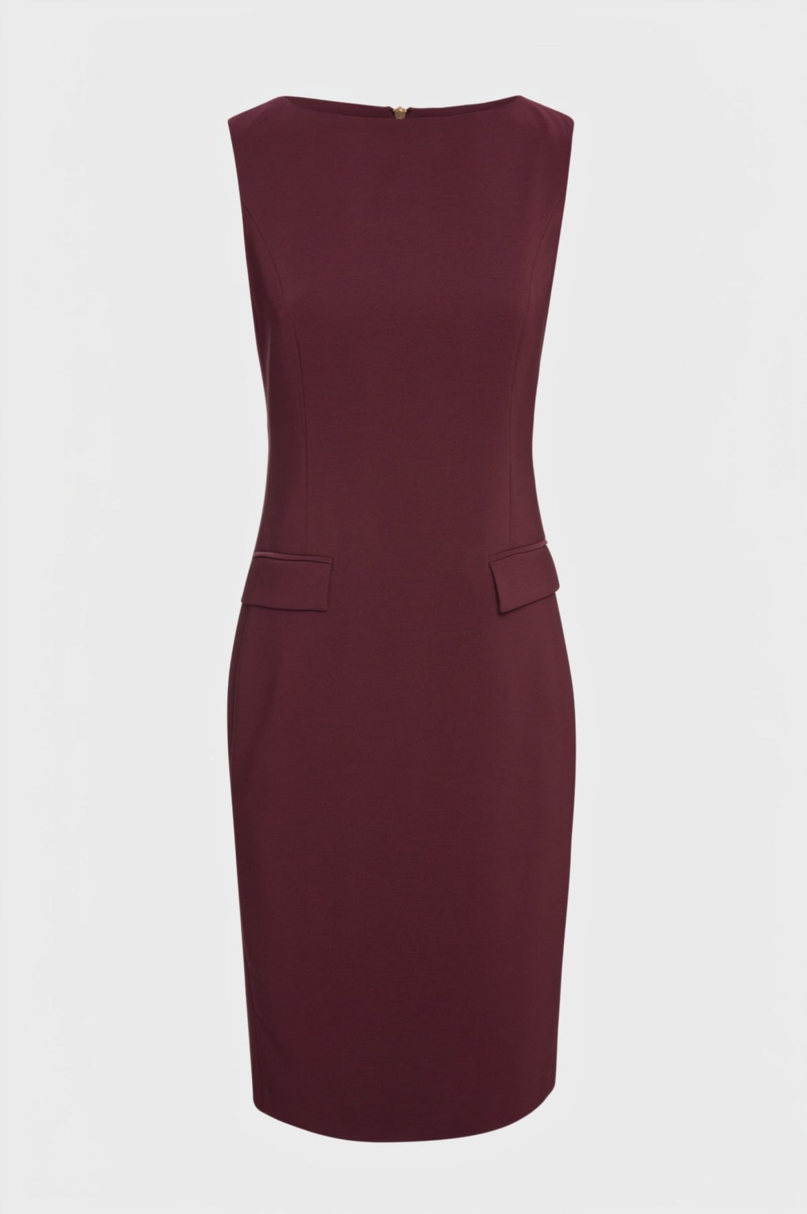 Dress slim fit middle length made in stretch fabric