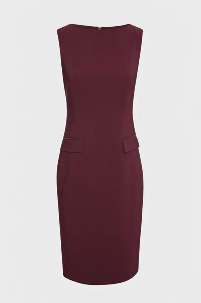 Dress slim fit middle length made in stretch fabric